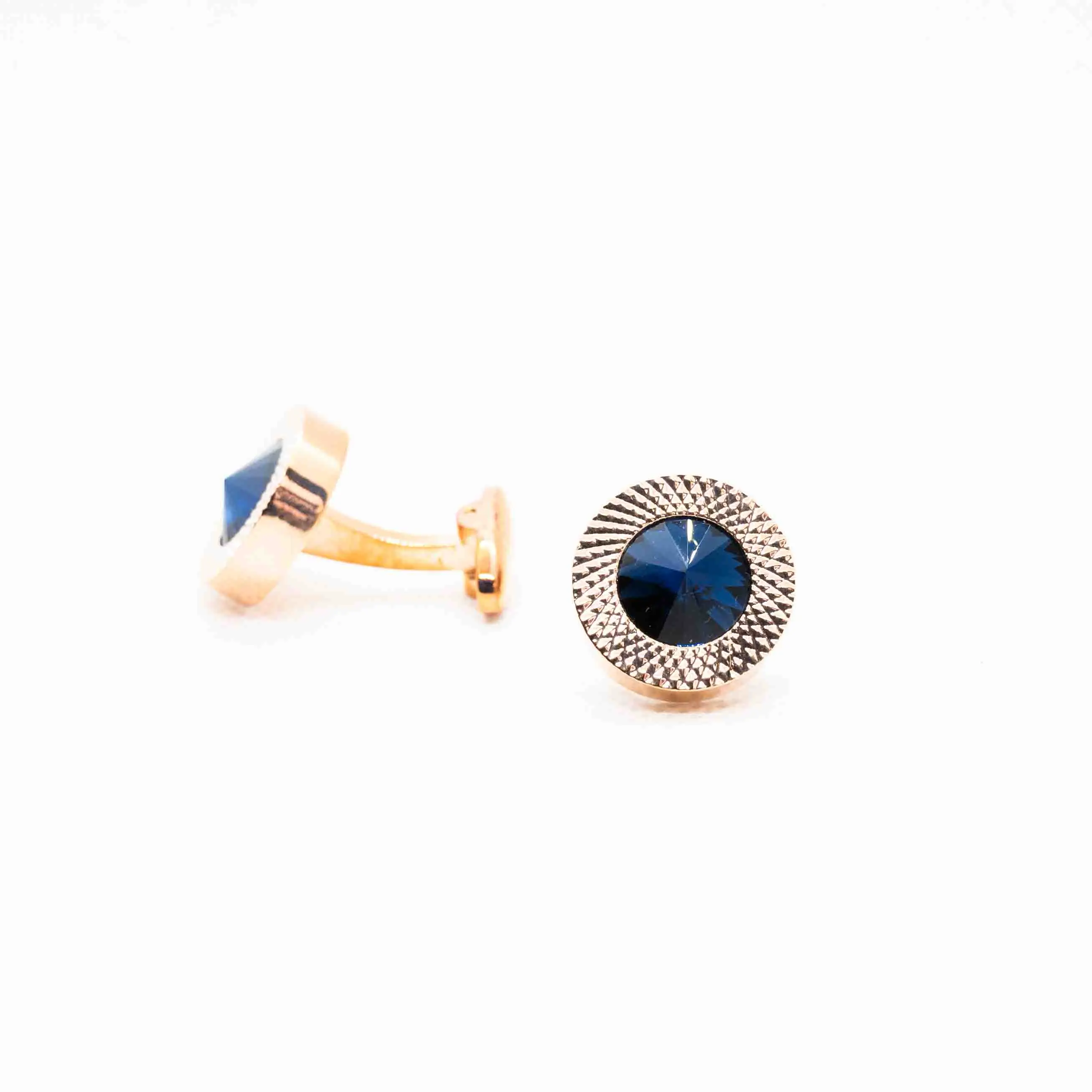 Blue Rose Gold Wedding Copper Luxury Cufflink