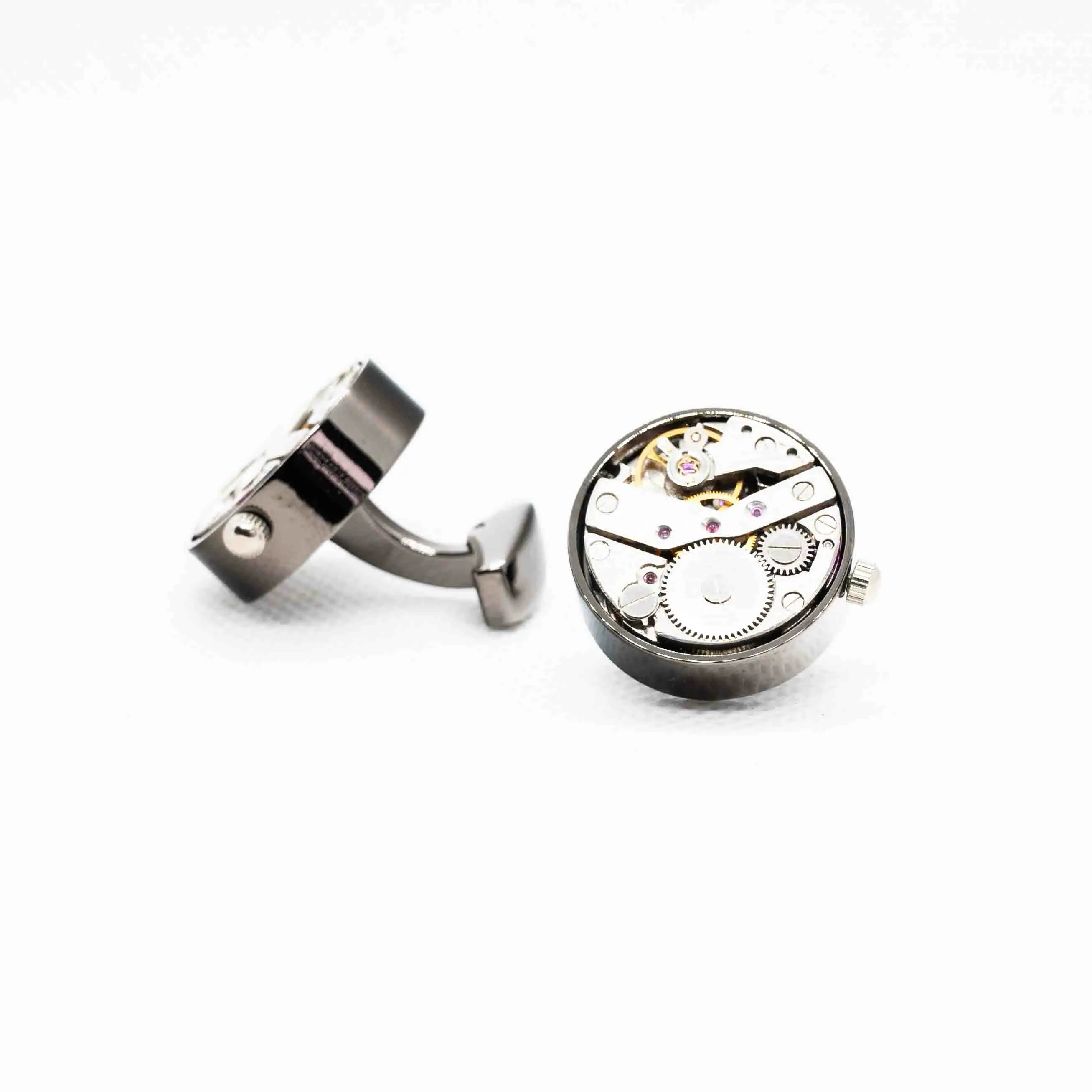 Mechanical Watch  22mm Round Steampunk Cufflink