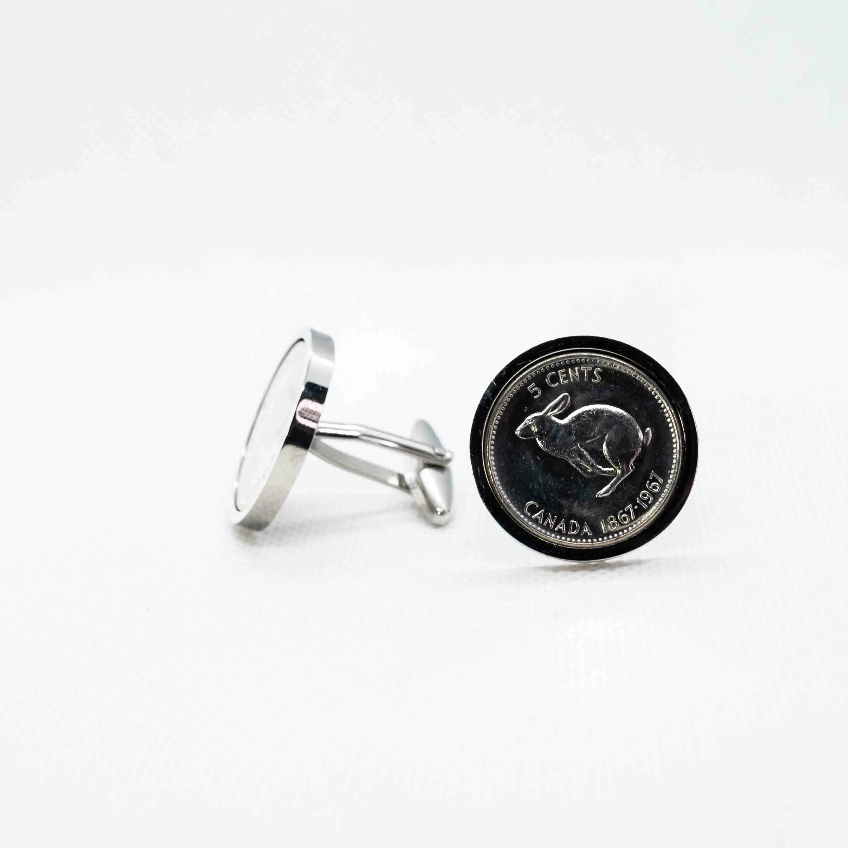 Canada 5 Cent 1967 100th Anniversary Cufflink