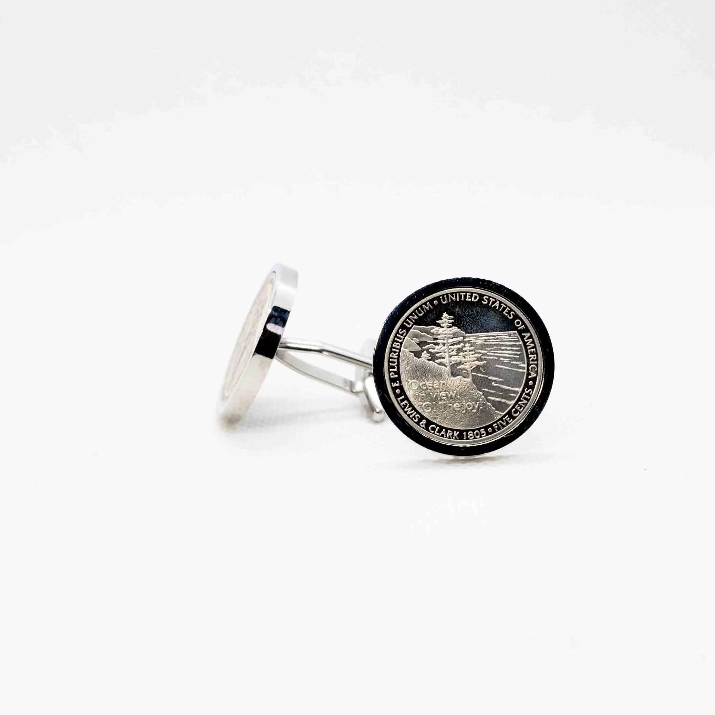Proof America Jefferson Westward Journey  5 Cent Cufflink