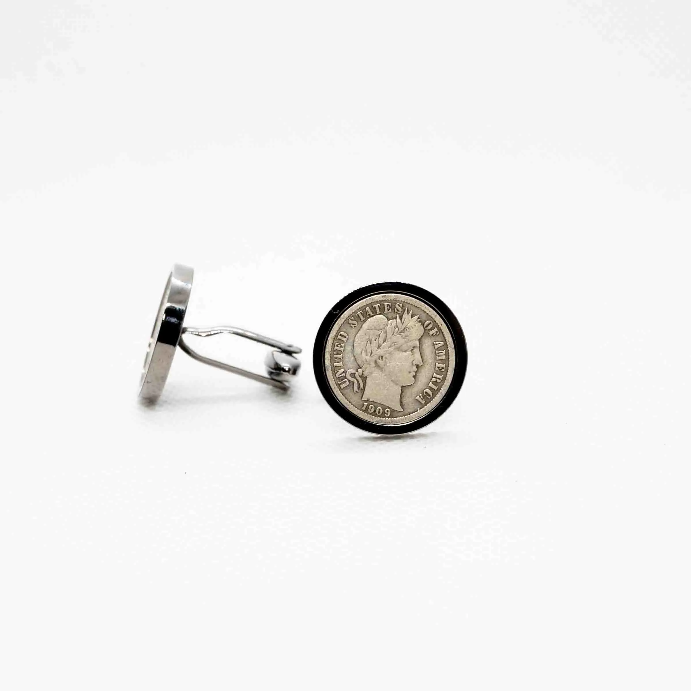 America Barber 10Cent Coin Cufflink
