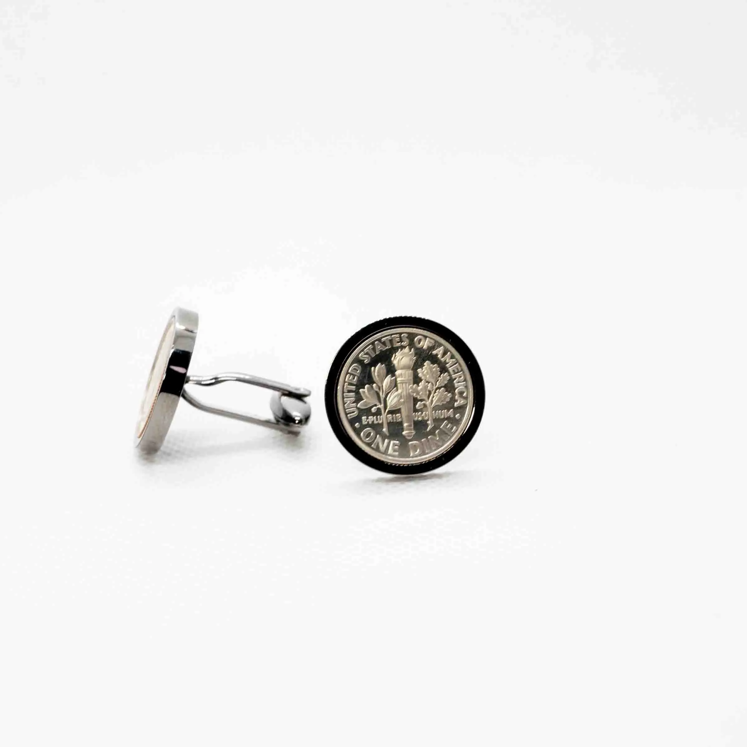 America 10 Cent Coin Cufflink
