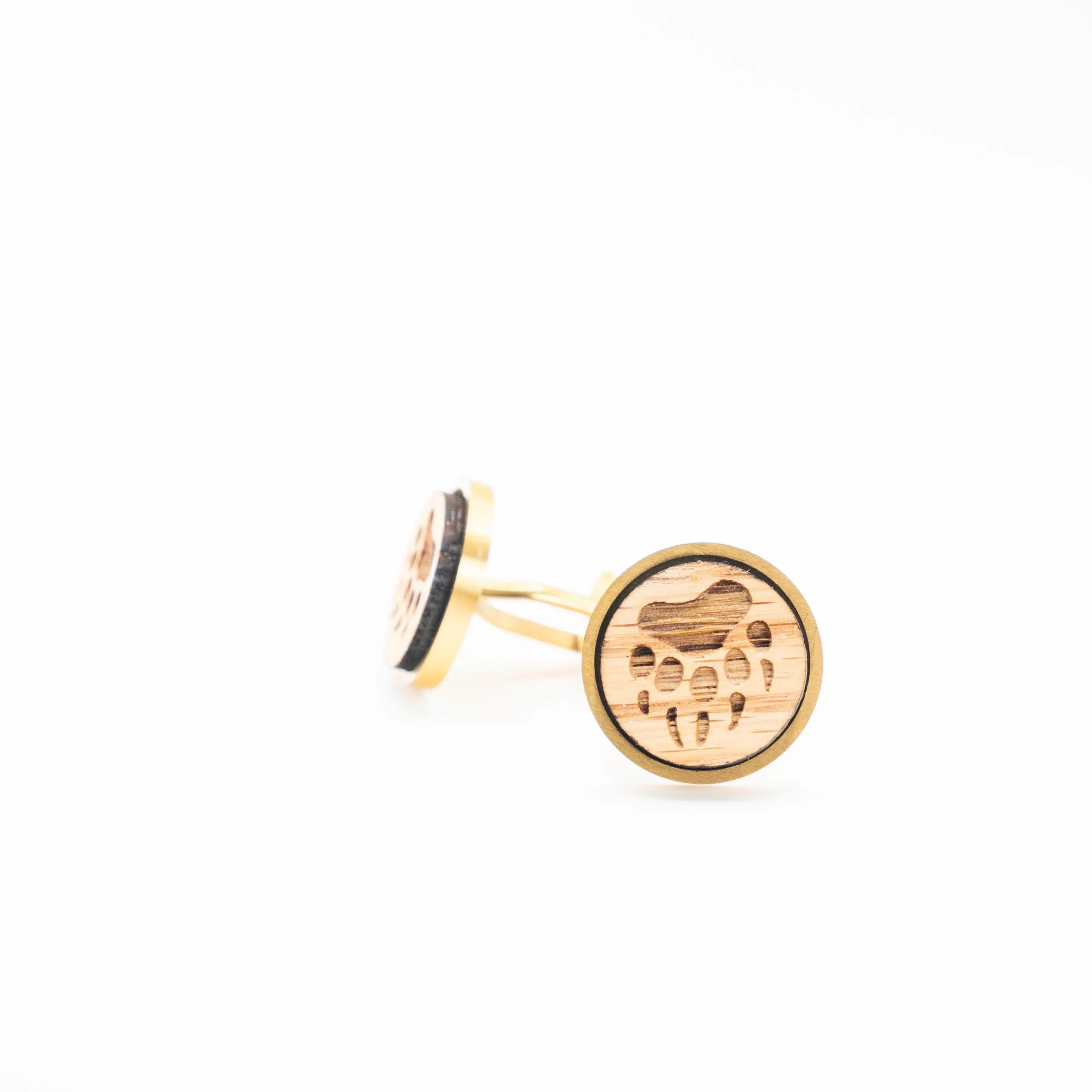 Bear Paw Print Cufflinks