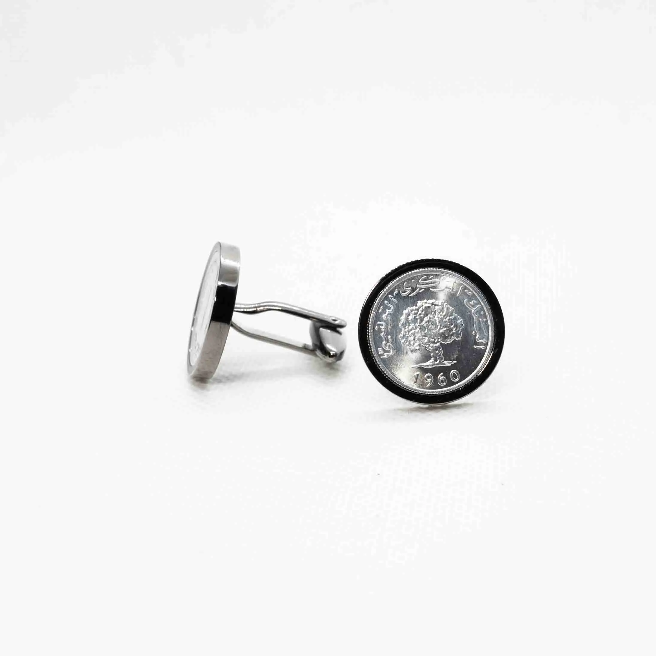 Tunisia 1 Millieme  Cufflinks