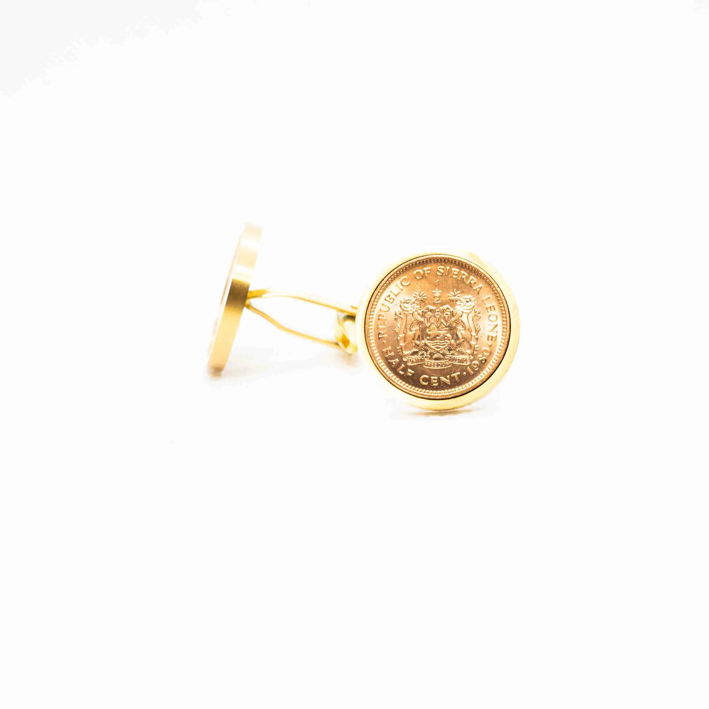 Sierra Leone 1/2 Cent  Coin Cufflinks