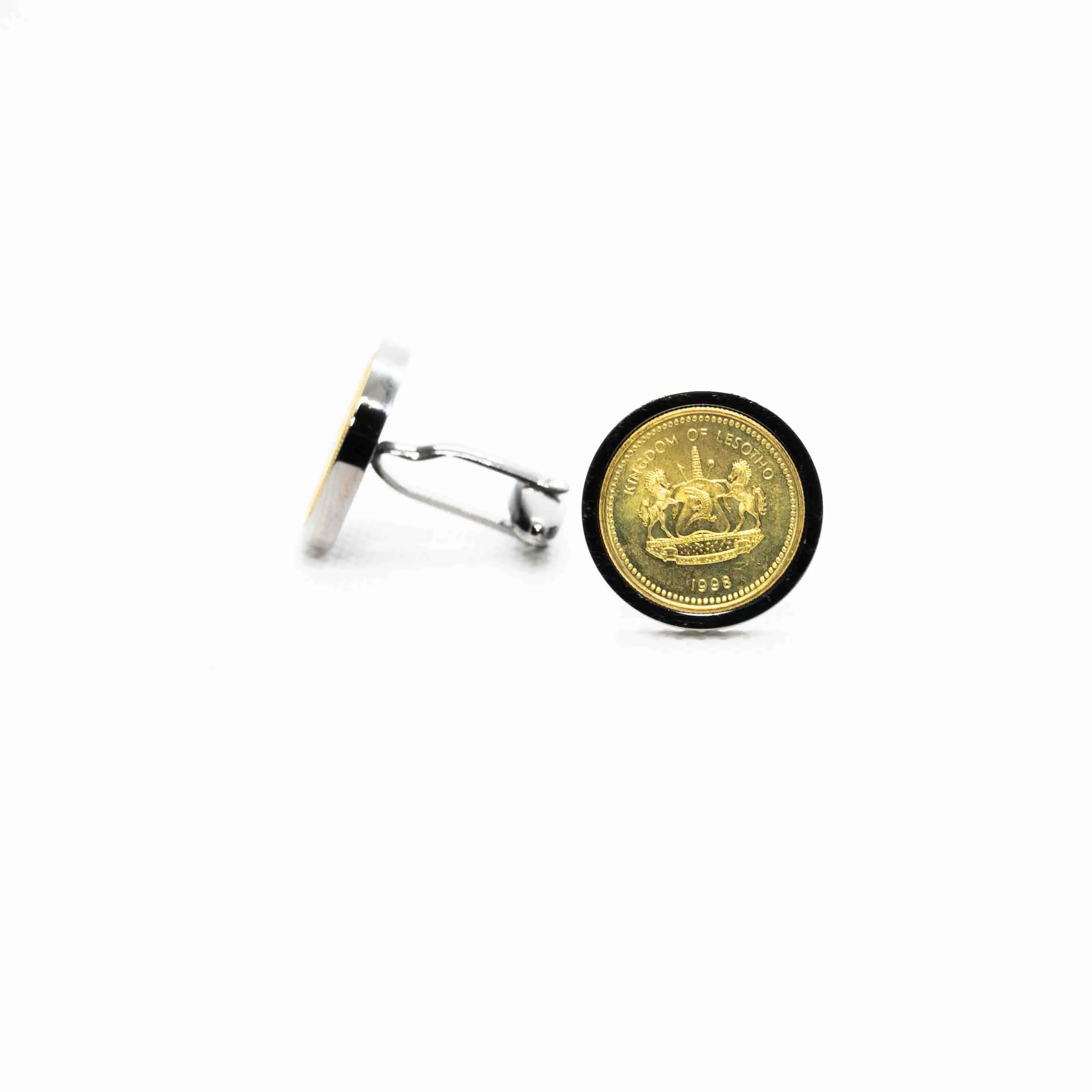 Lesotho 20 Lisente Coin Cufflinks