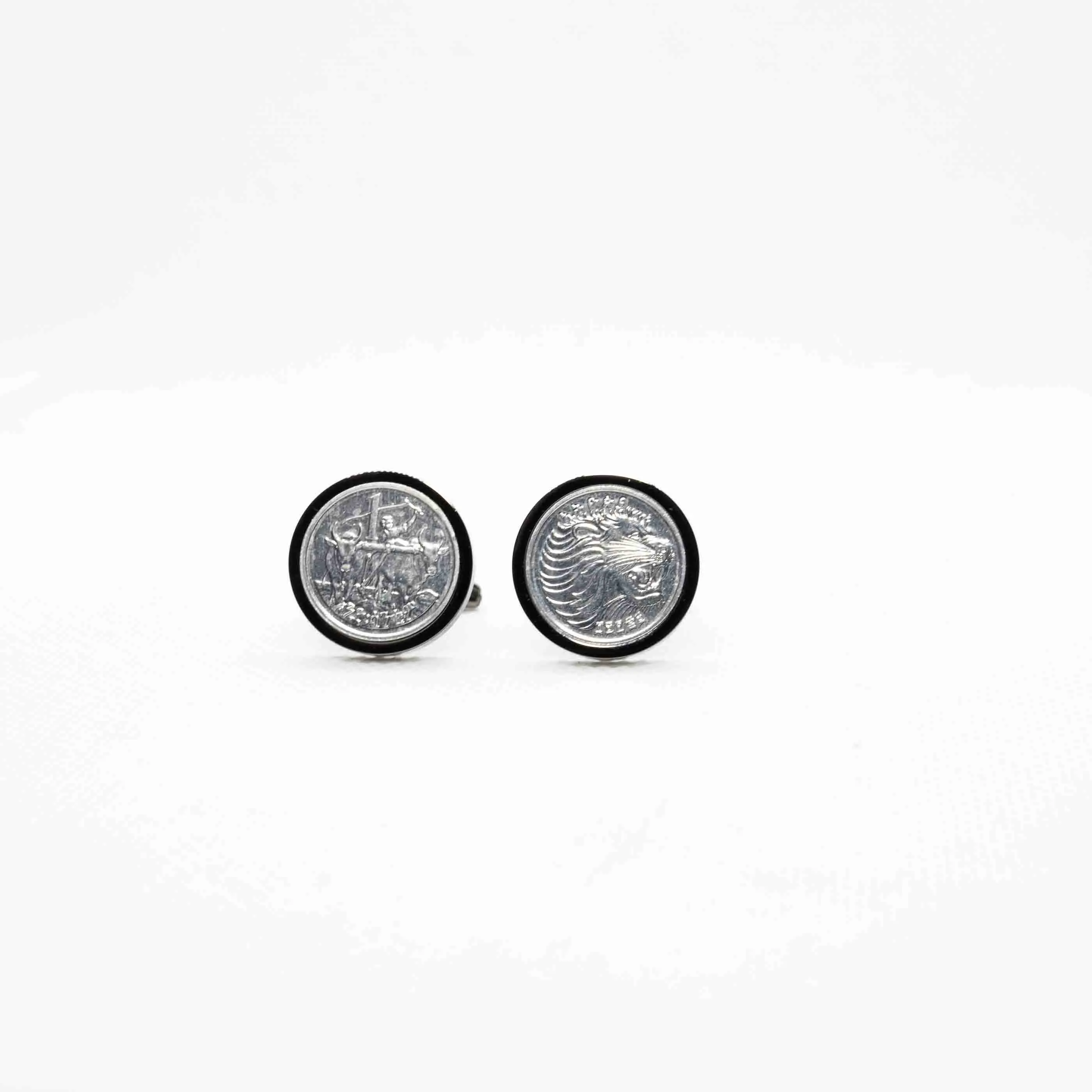 Ethiopia 1 Santeem  Coin Cufflinks