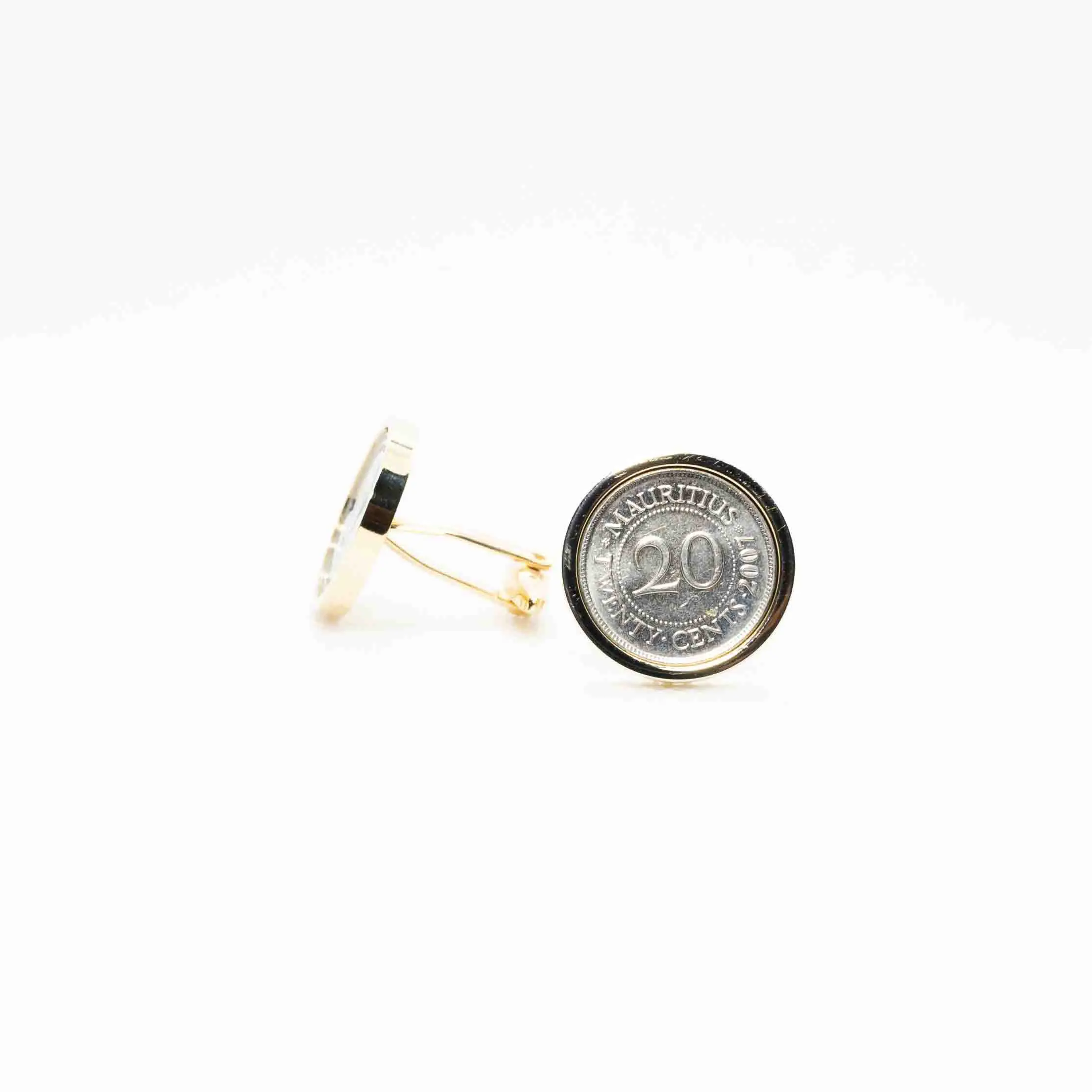 Mauritus 20 cents Coin Cufflinks