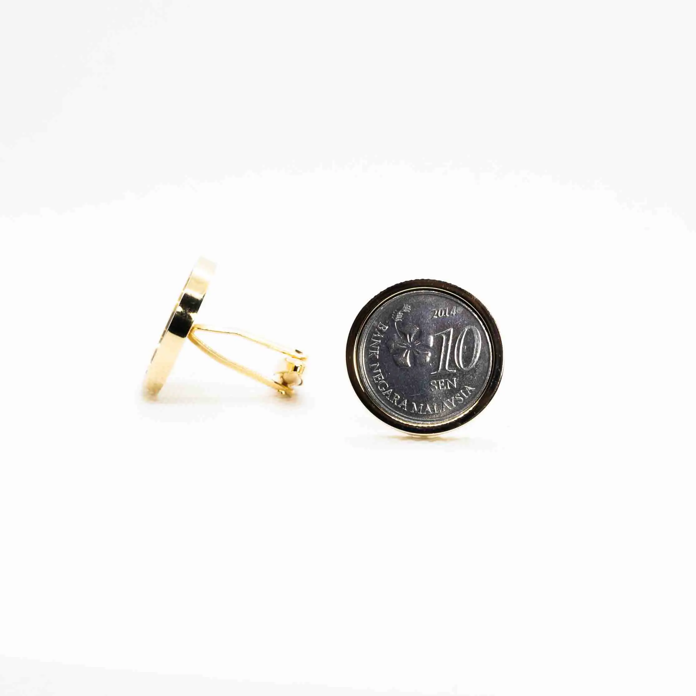 Malaysia 10 Sen Coin Cufflinks