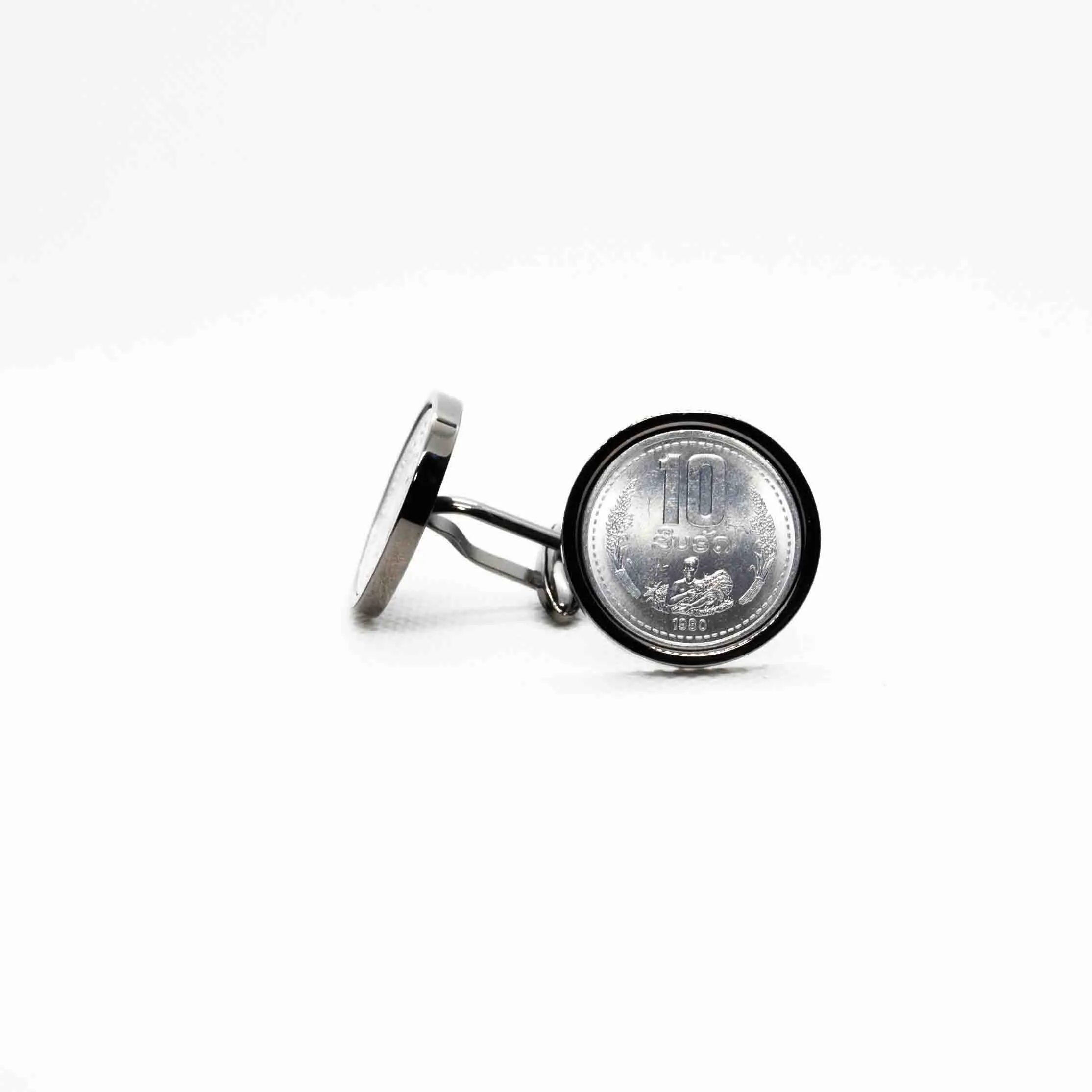 Laos 10 ATT Coin Cufflinks