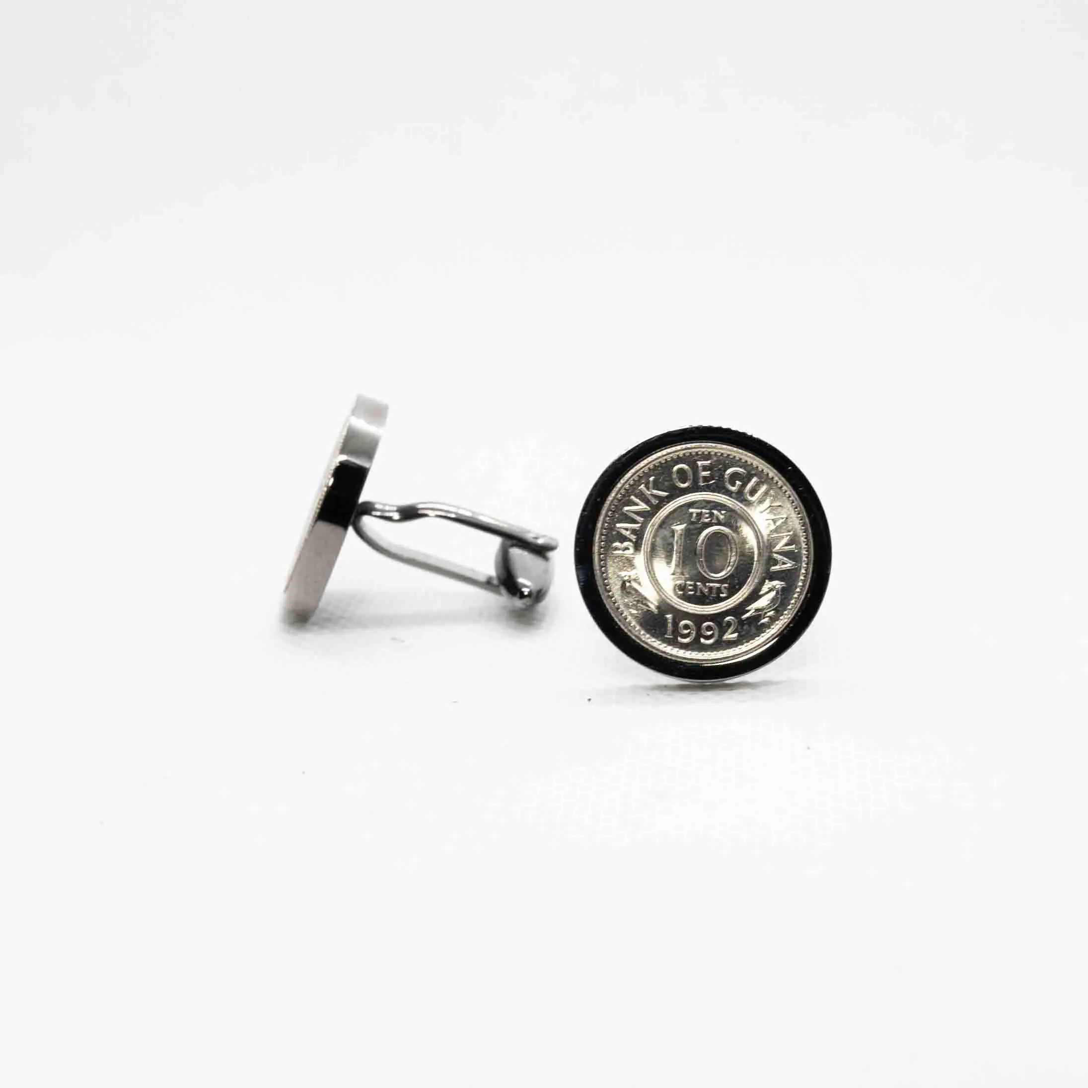 Guyana 10 Cent Coin Cufflinks