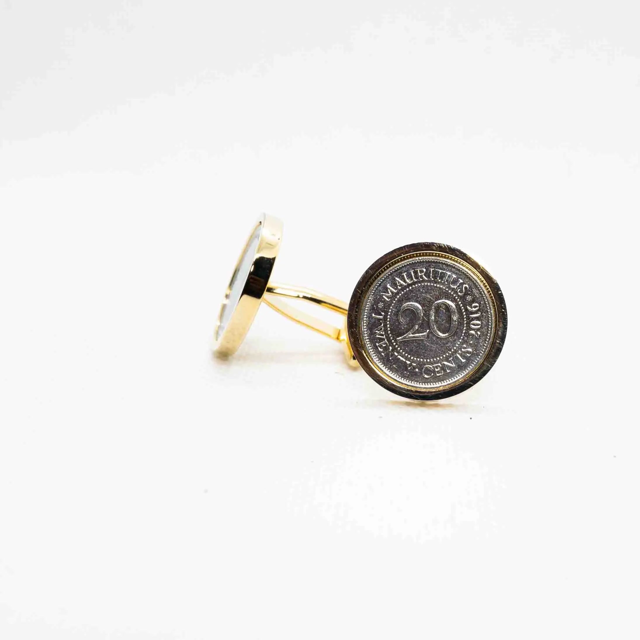Mauritius 20 Cents  Coin Cufflinks