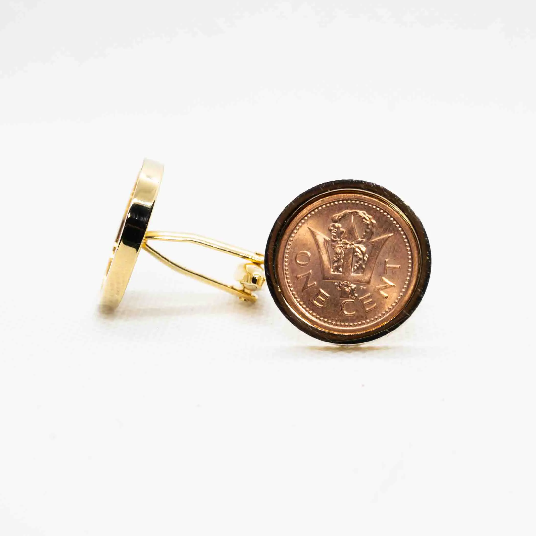 Barbados 1 Cents Cufflinks