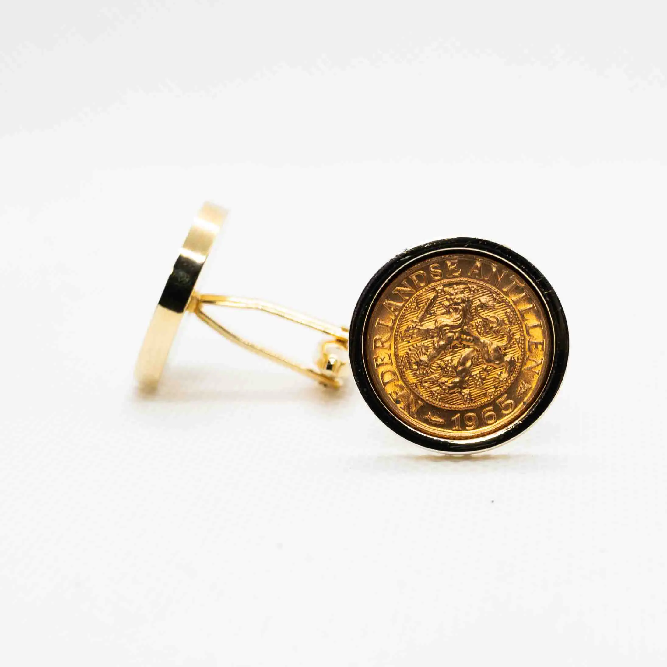 Netherlands Antilles 1 Cents Cufflink