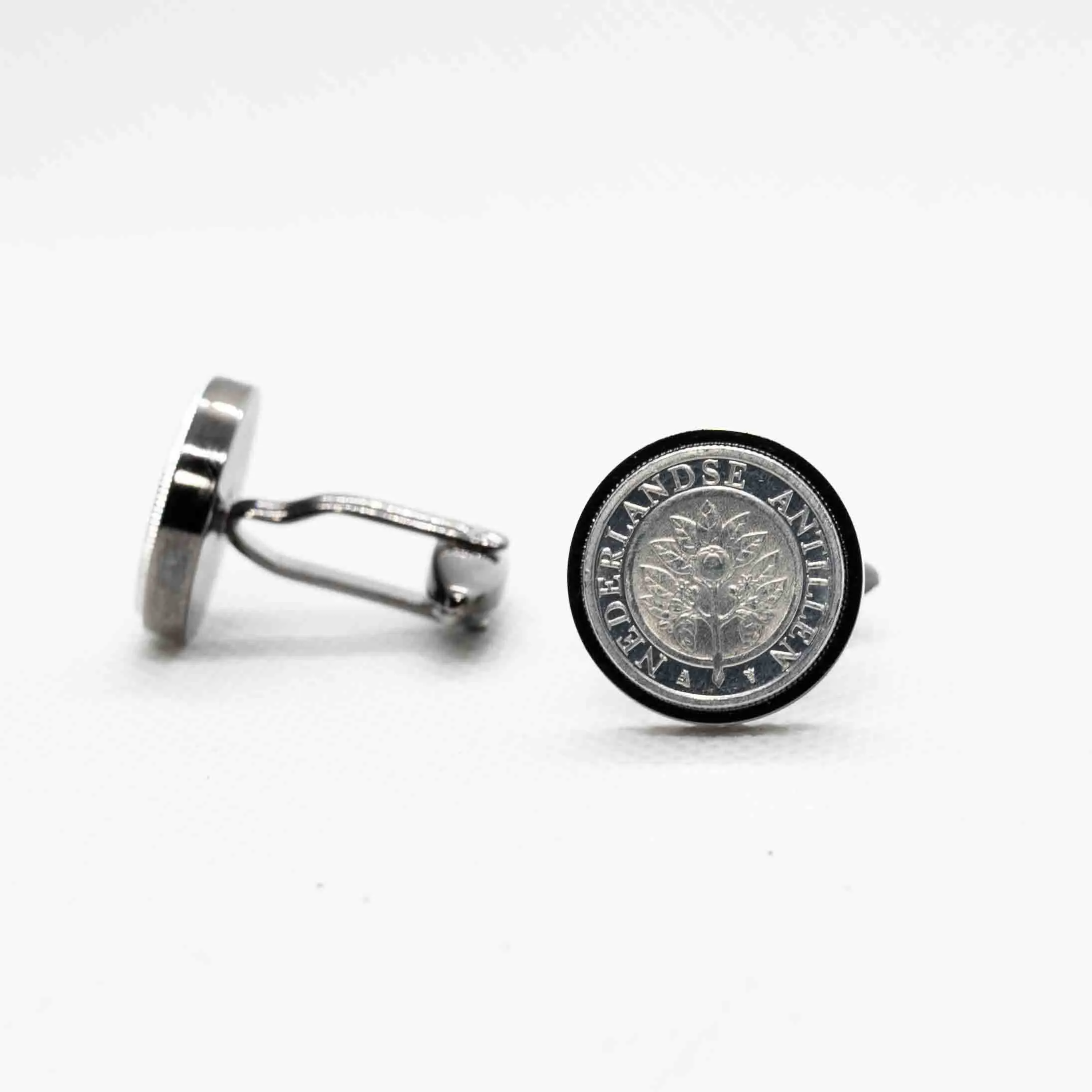 Netherlands Antilles 5 Cents  Cufflink