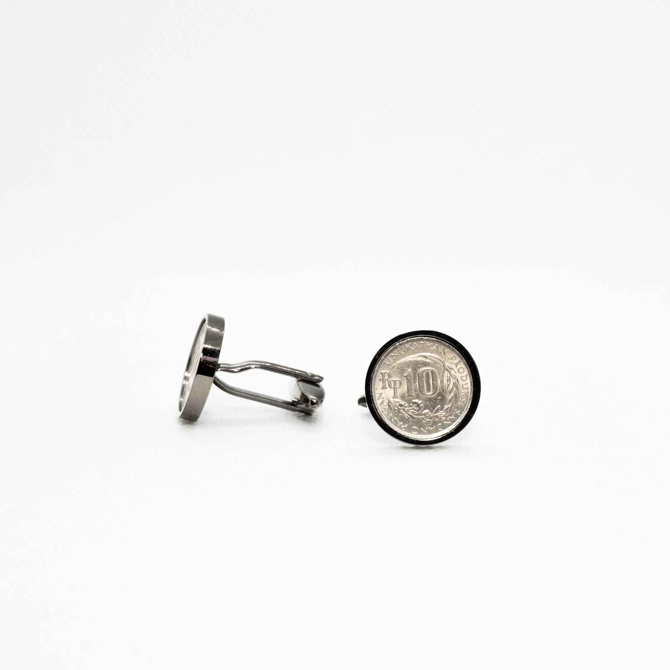Indonesia 10 Rupiah Coin Cufflinks
