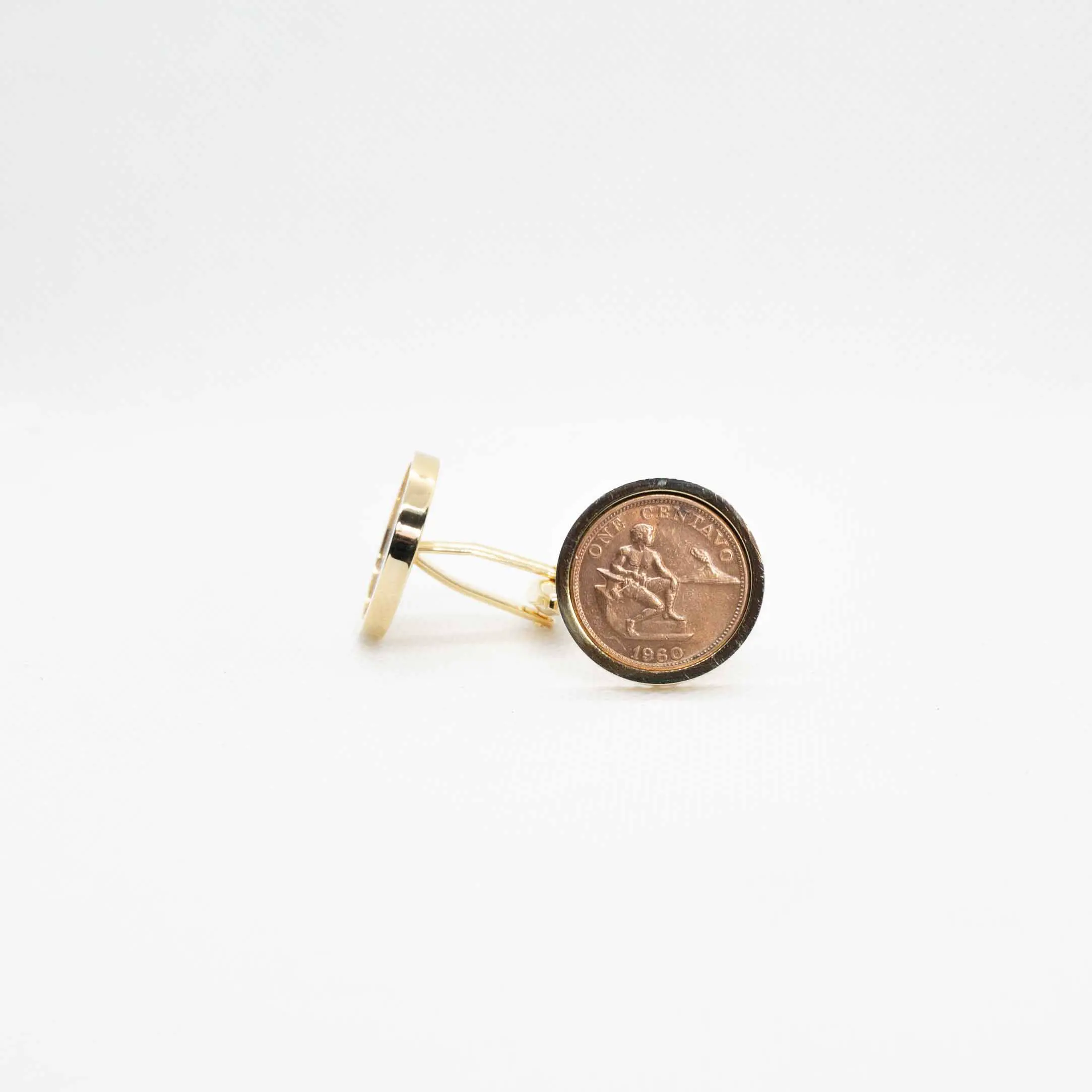 Philippinese 1 Centavo Coin Cufflinks