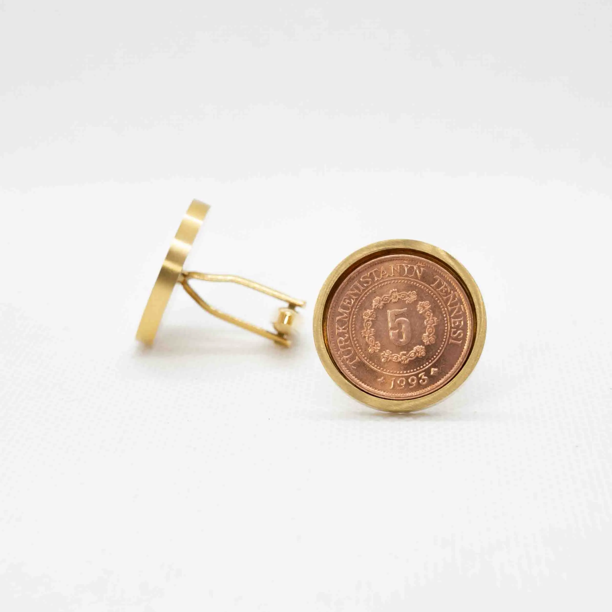 Turkmenistan  5 Tenne Cufflinks