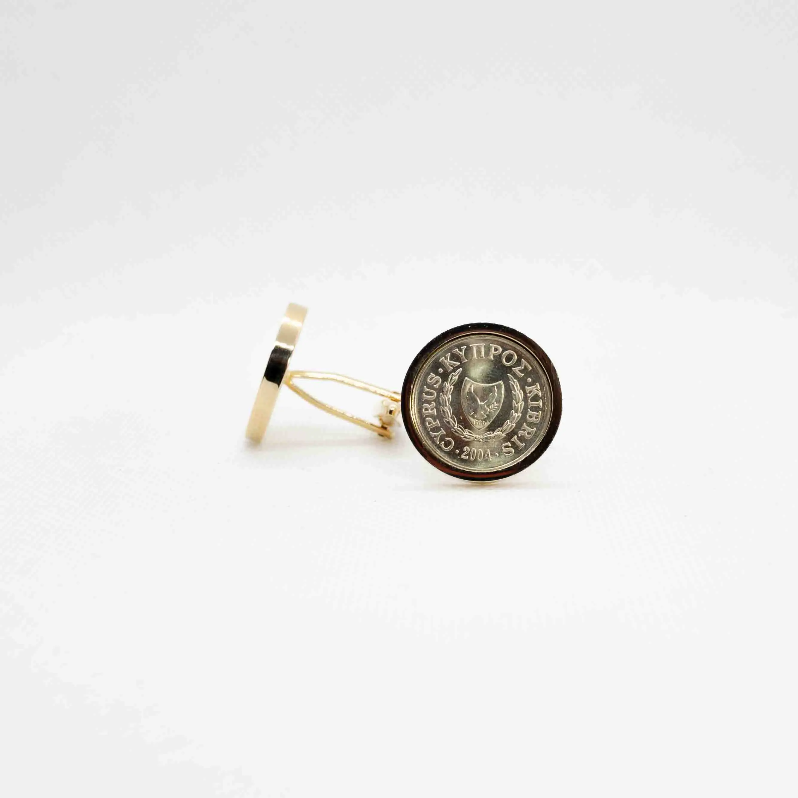 Cyprus 2 Cent Coin Cufflinks