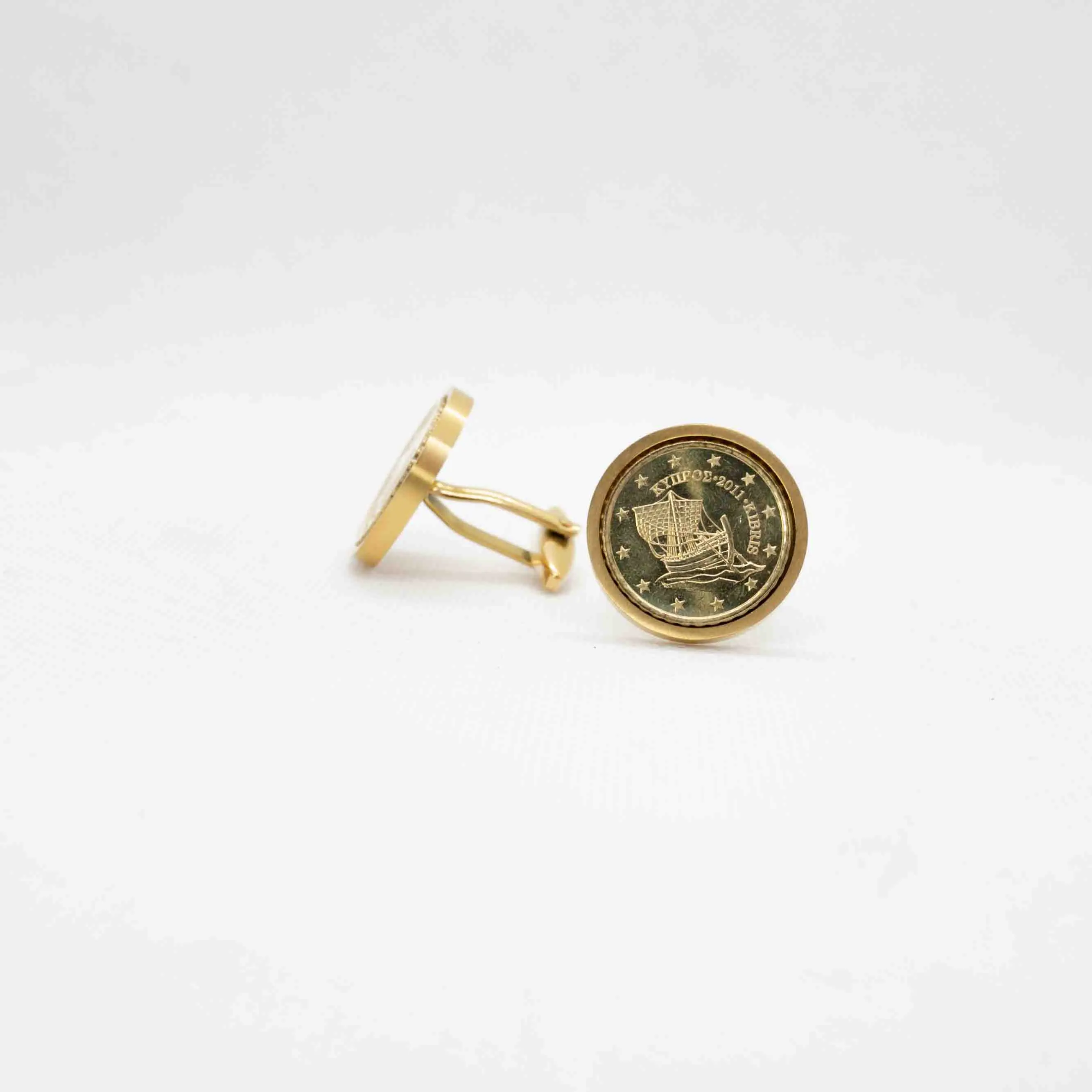 Cyprus 10 Euro Cent Coin Cufflinks