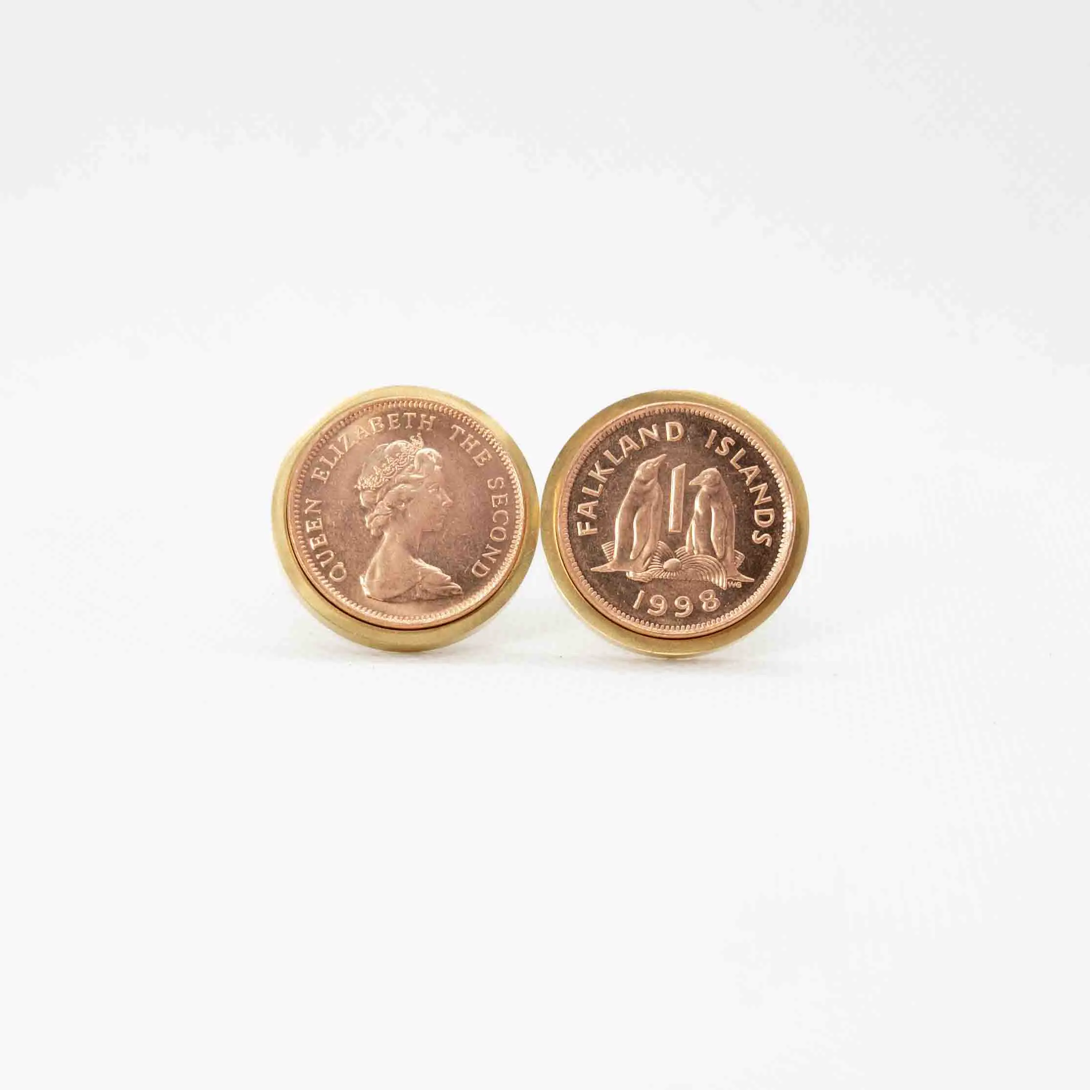 Falkland Islands 1 Penny Coin Cufflinks
