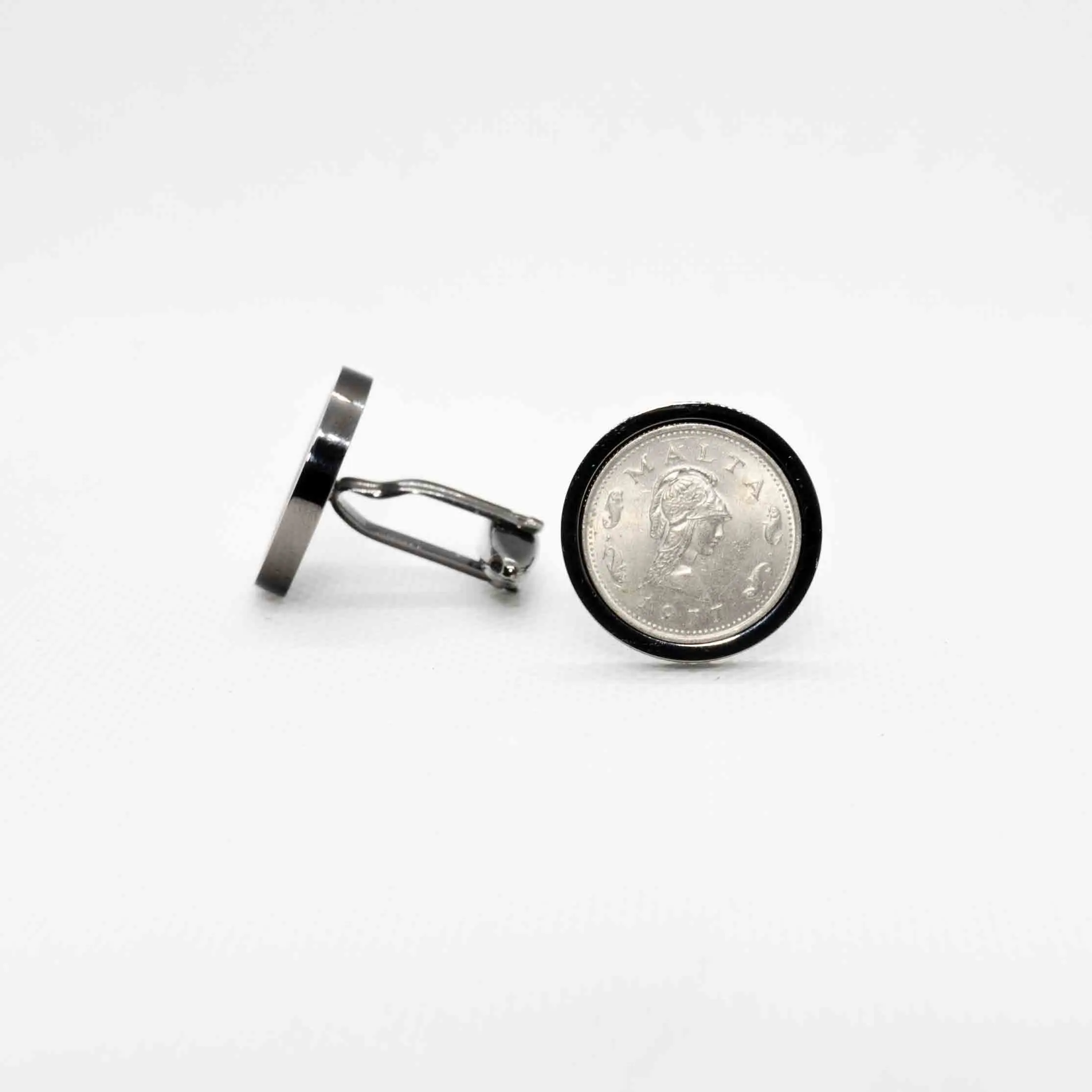 Malta 2 Cents Amazon Coin Cufflinks