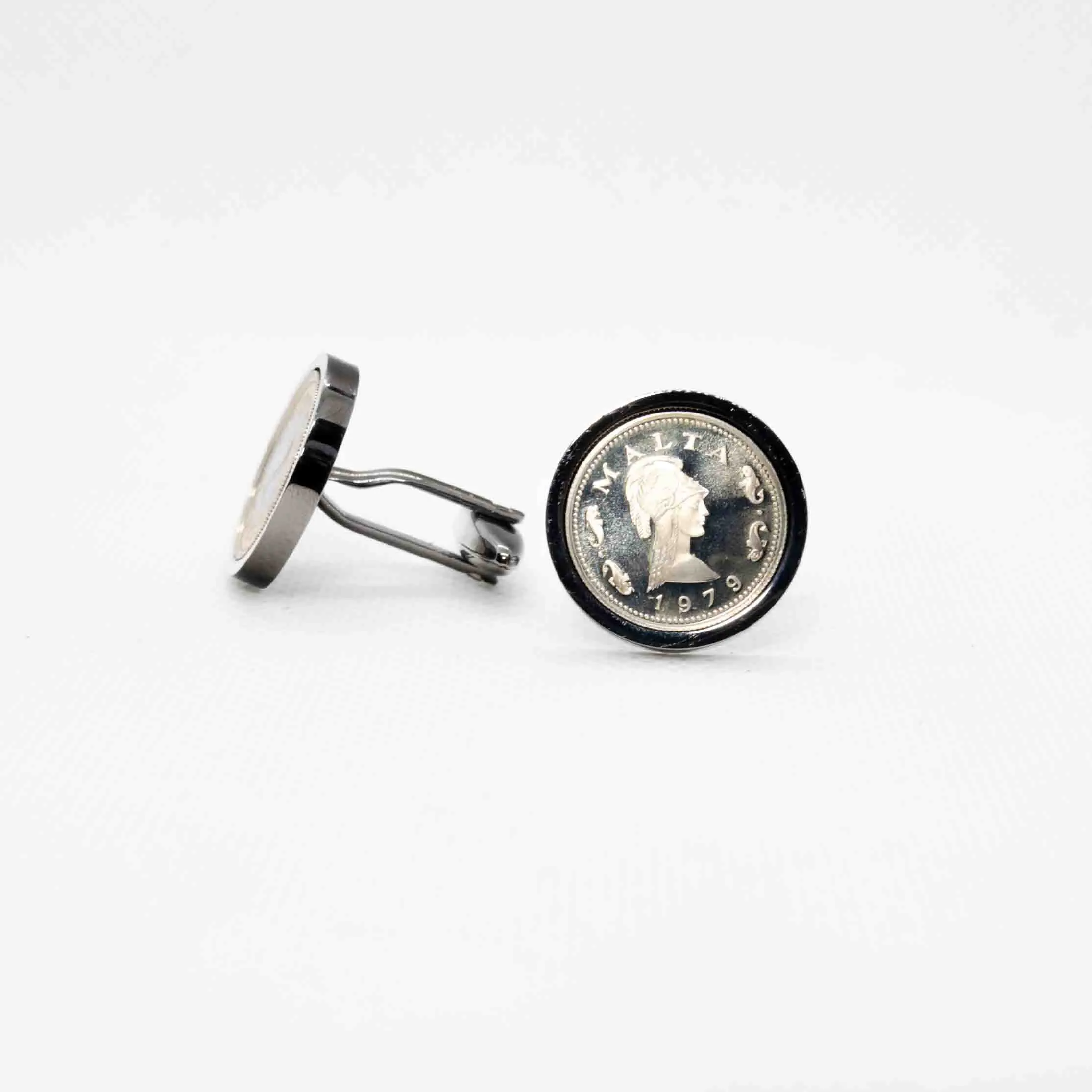 Malta 2 Cents Amazon PROOF Coin Cufflinks