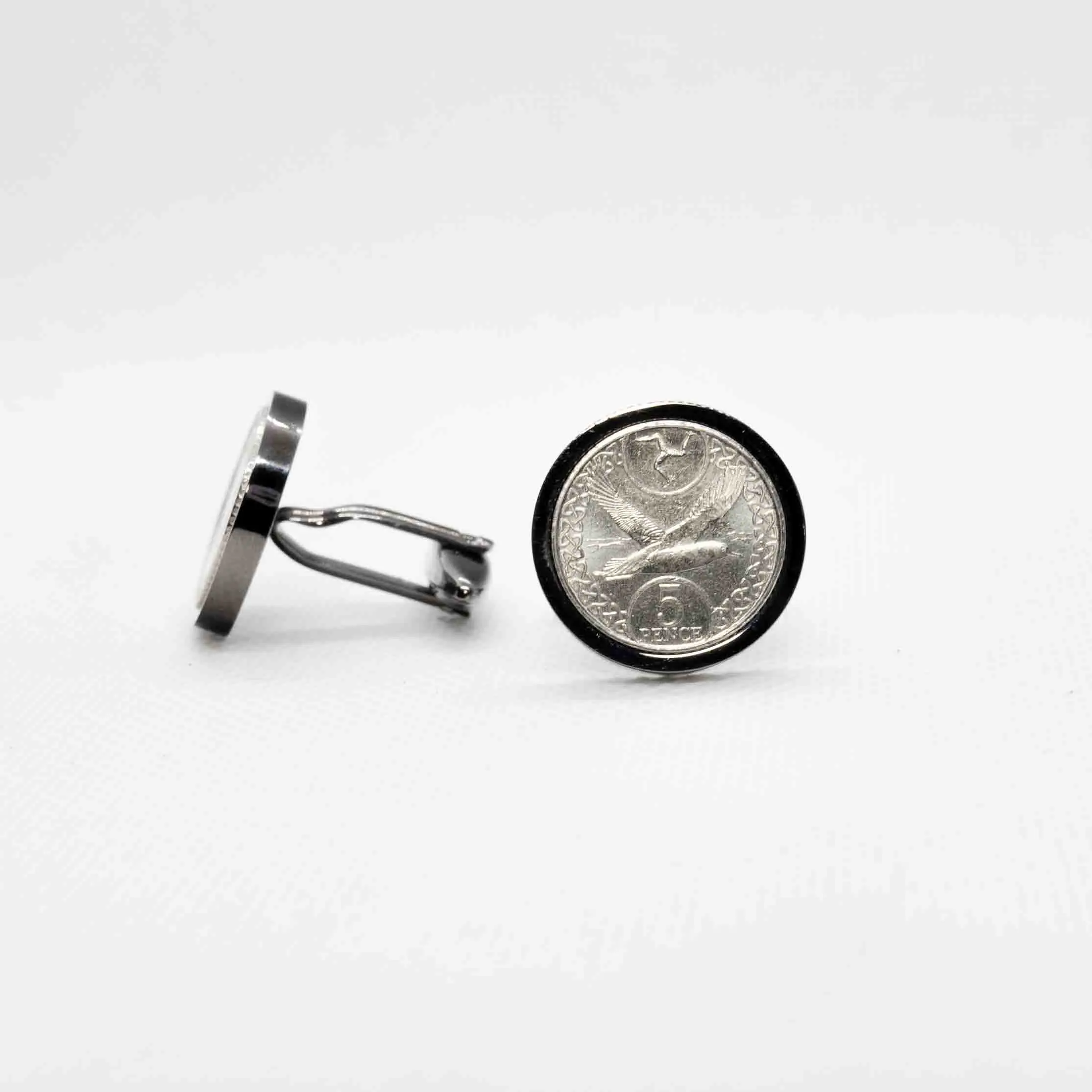 Isle of Man 5 Pence Coin Cufflinks