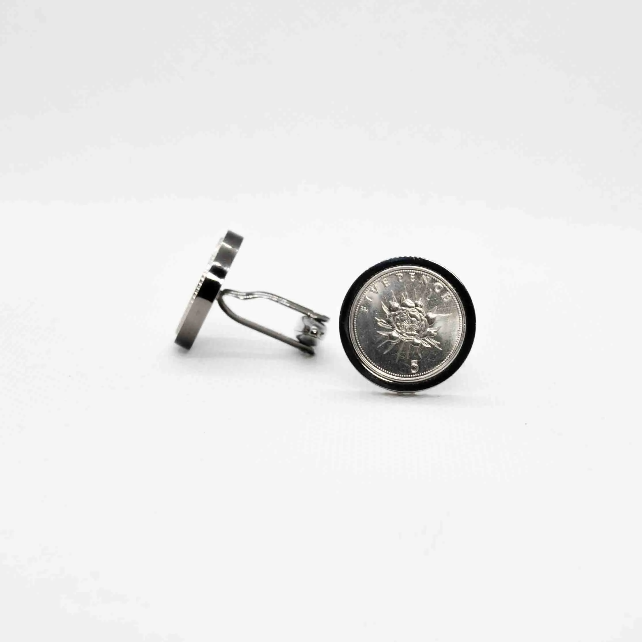 Gibraltar 5 pence Coin Cufflinks