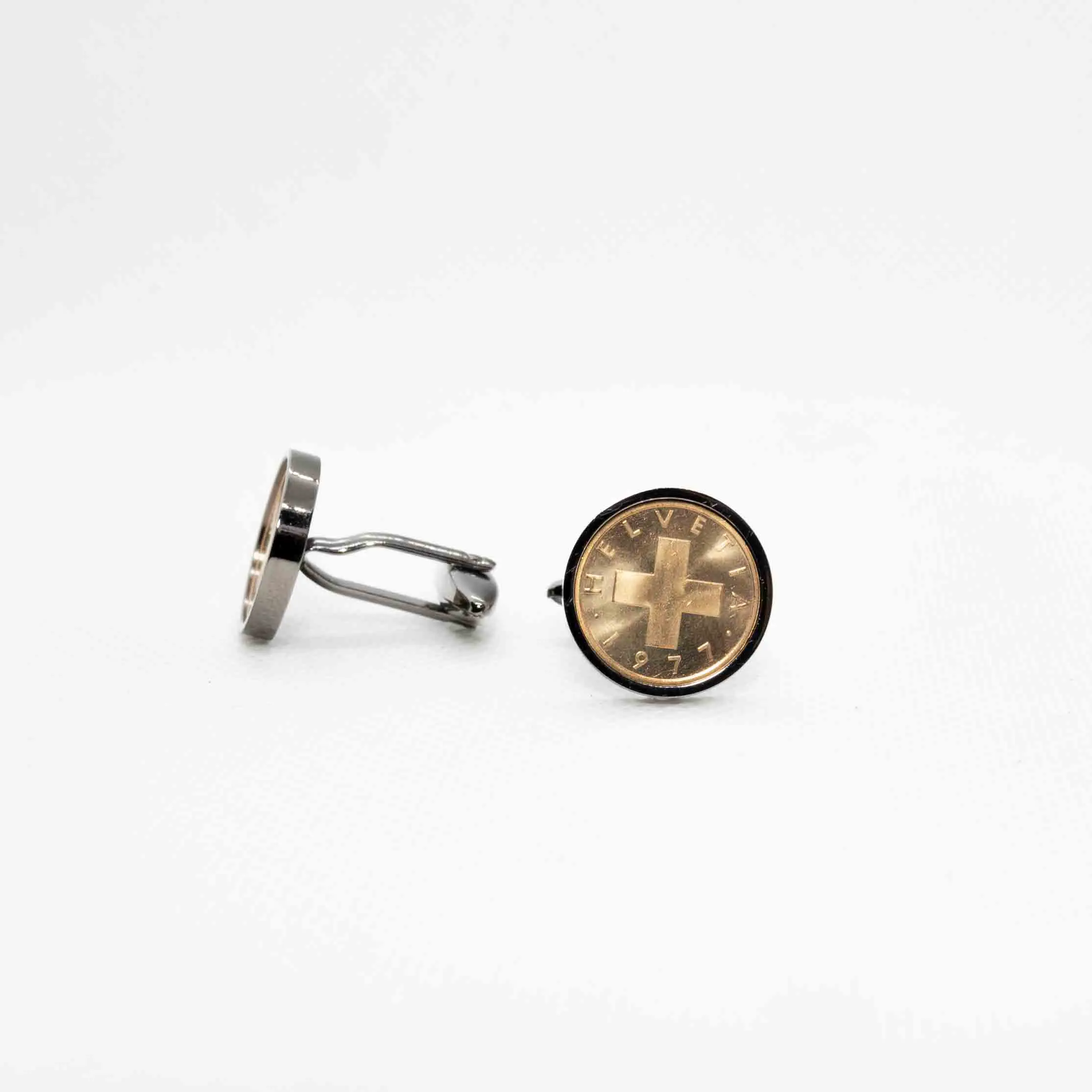 Switzerland 1 Rappen Cufflinks