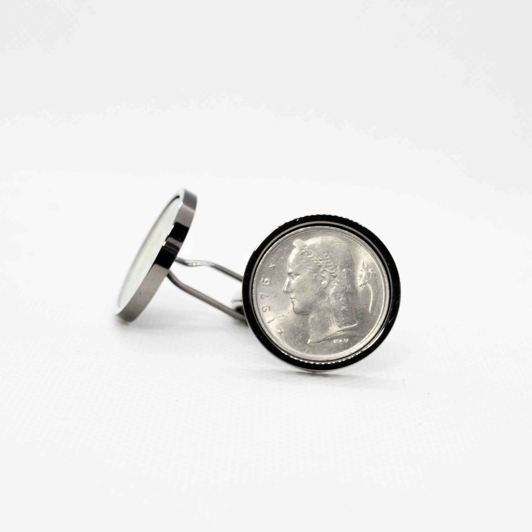 Belgium 1 Franc Cufflinks