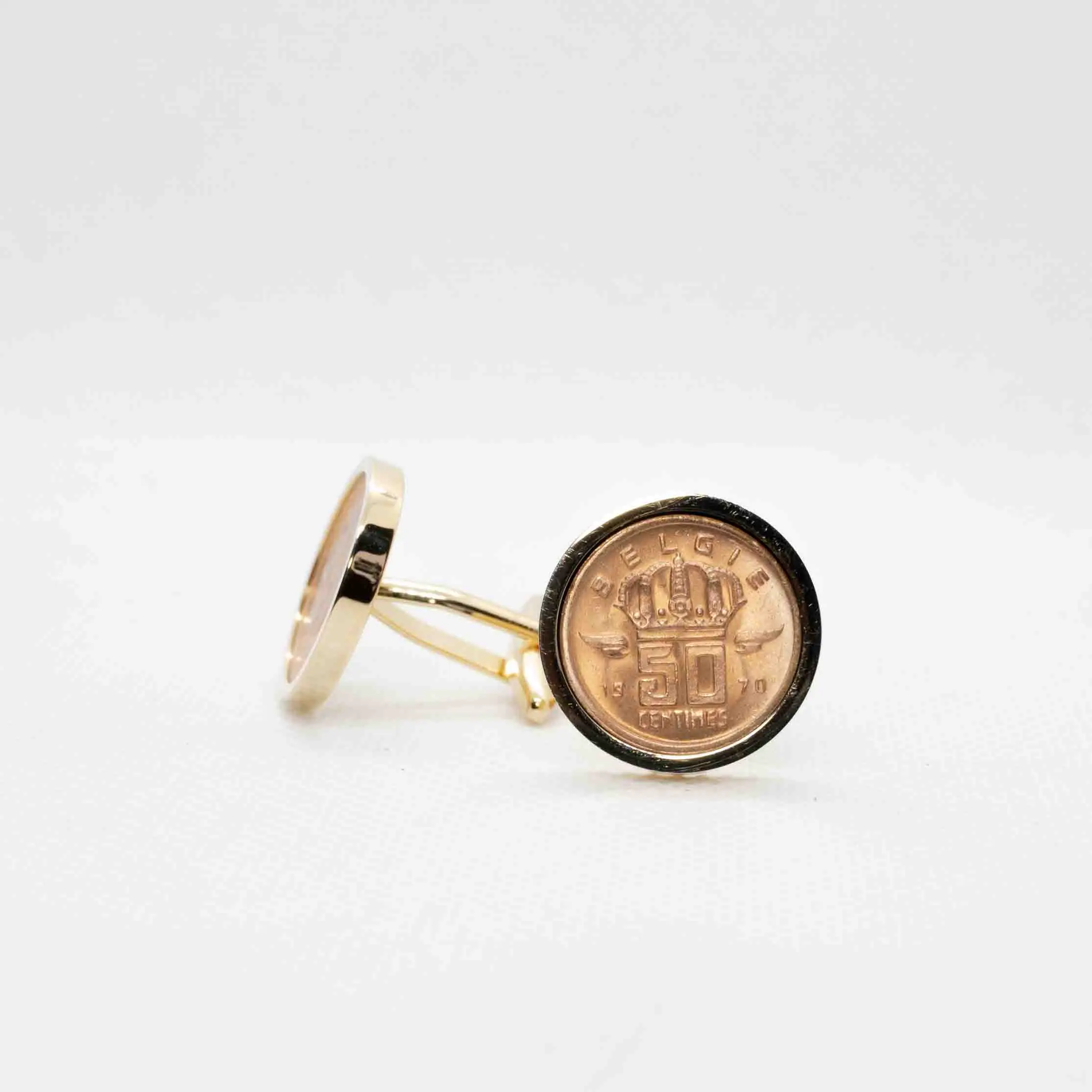 Belgium 50 Centimes Cufflinks