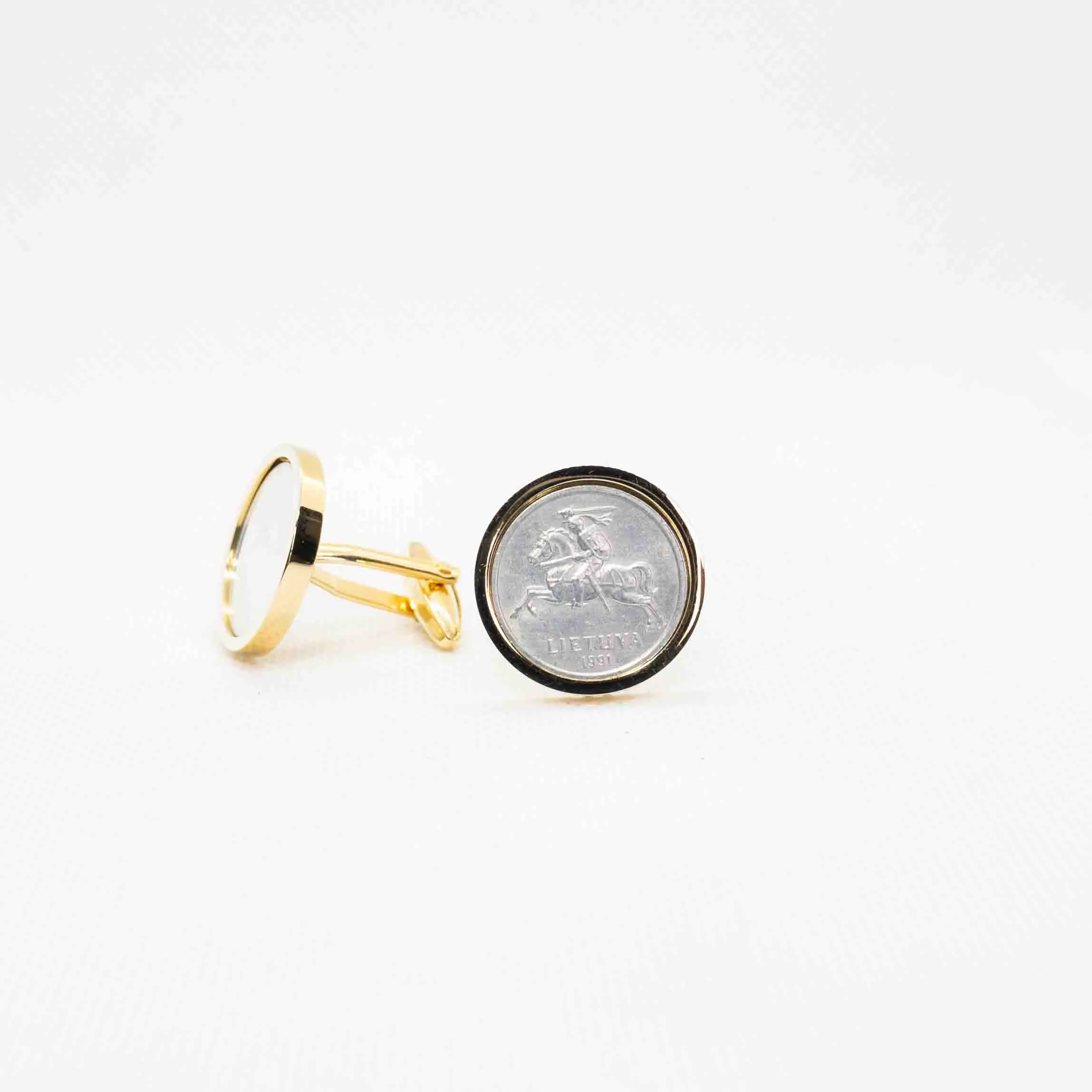 Lithuania 1 Centas Coin Cufflinks