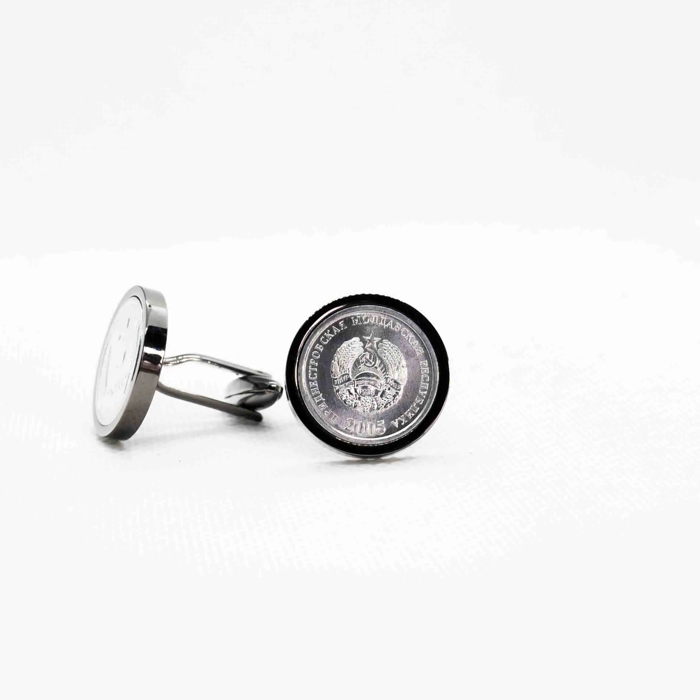 Transnistria 5 kopecks Coin Cufflinks