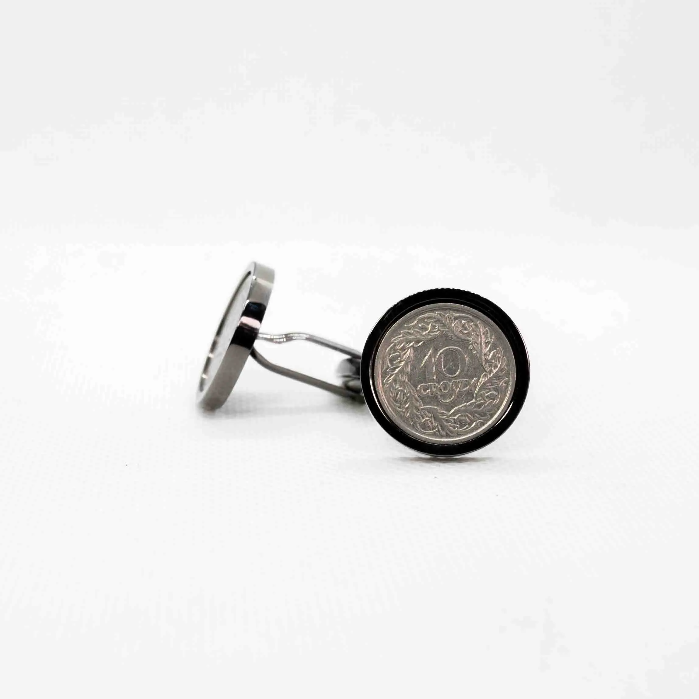 Poland 10  Groszy 10 Cent Cufflinks