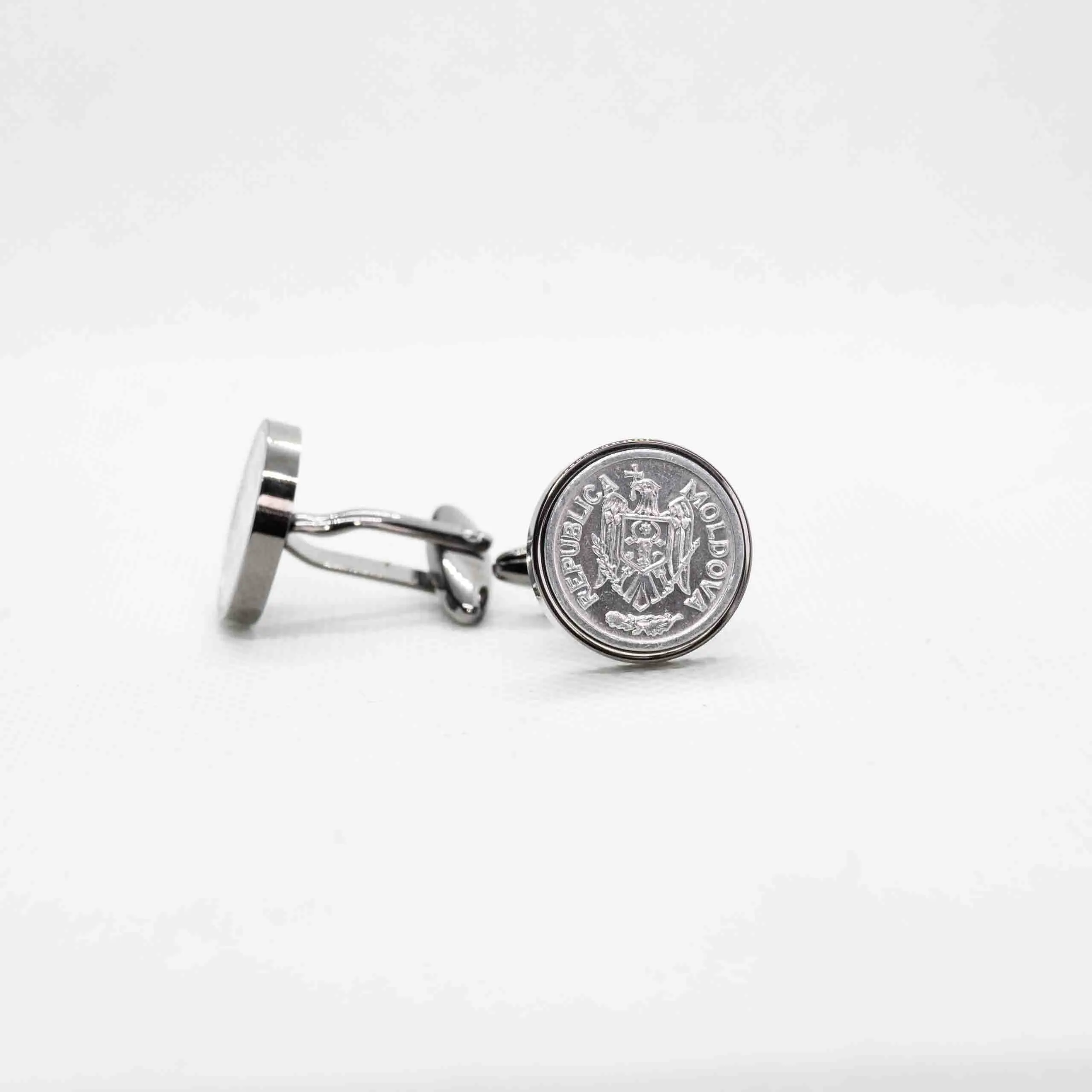 Moldova 5 Bani Coin Cufflinks
