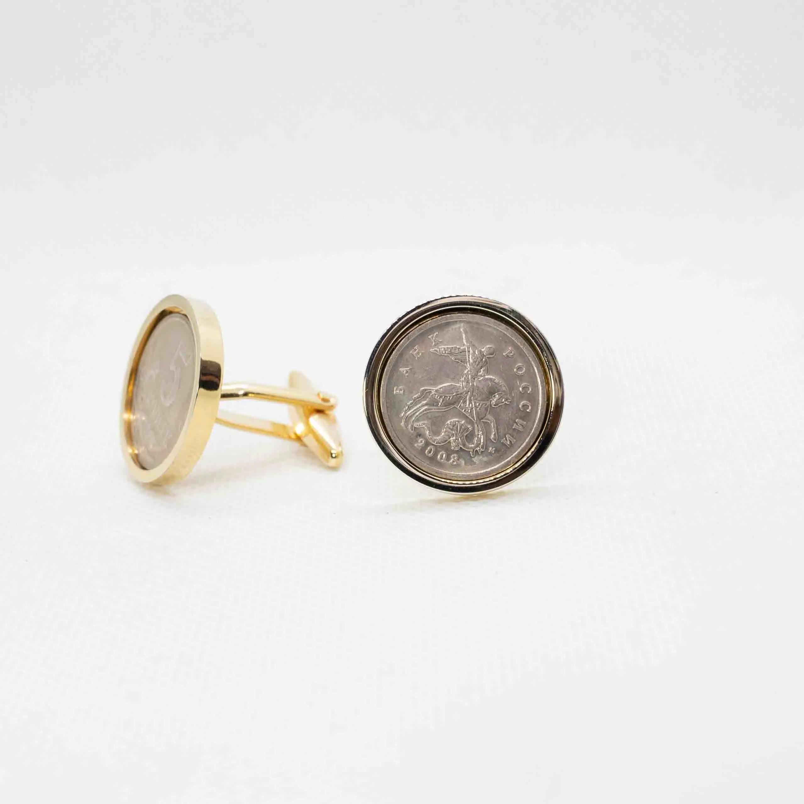 Russia 50 Kopecks  Coin Cufflinks