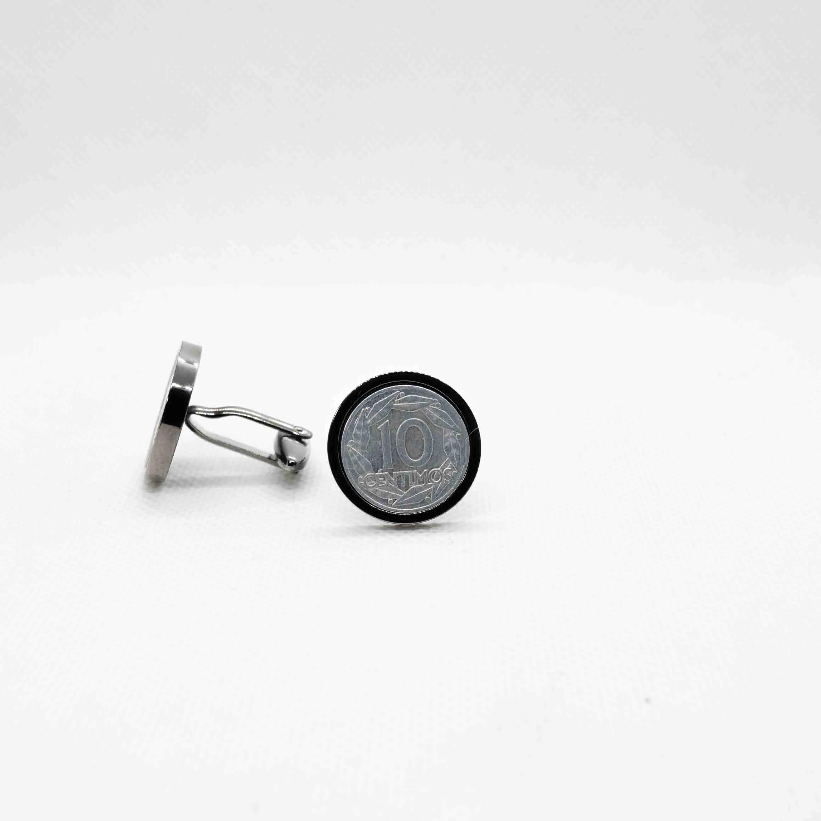 Spain 10 Centimos Cufflink