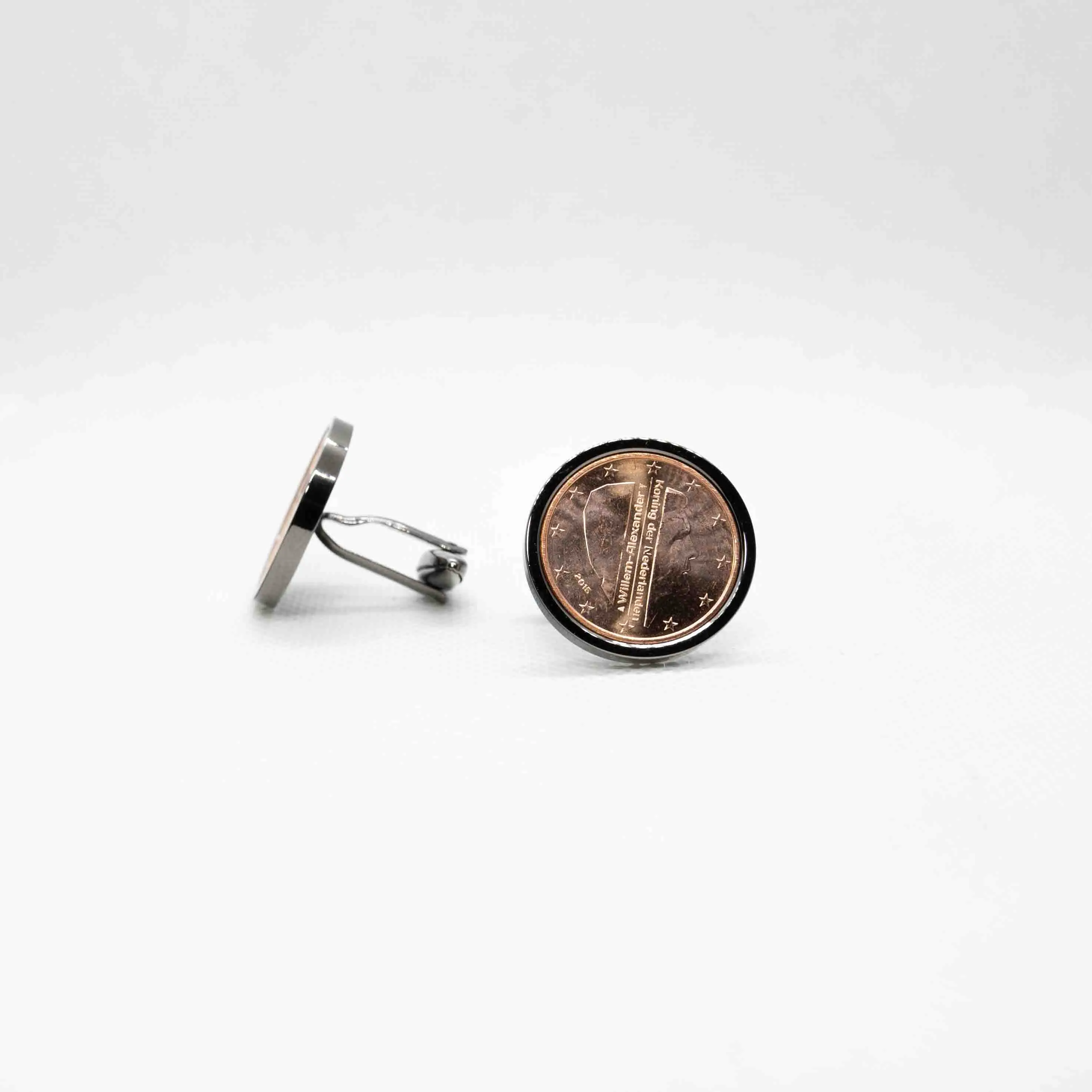 Netherlands II 5 Cent Euro Coin Cufflinks