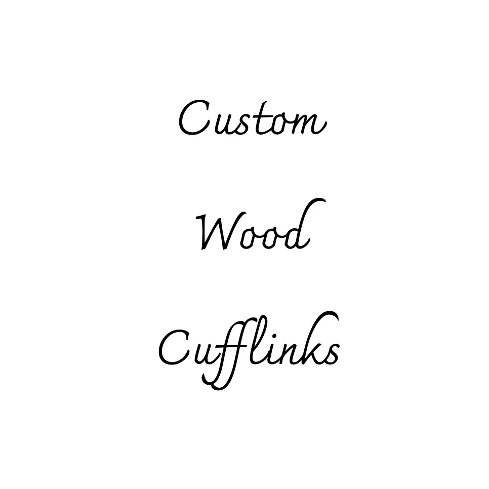 Custom Wood Cufflinks