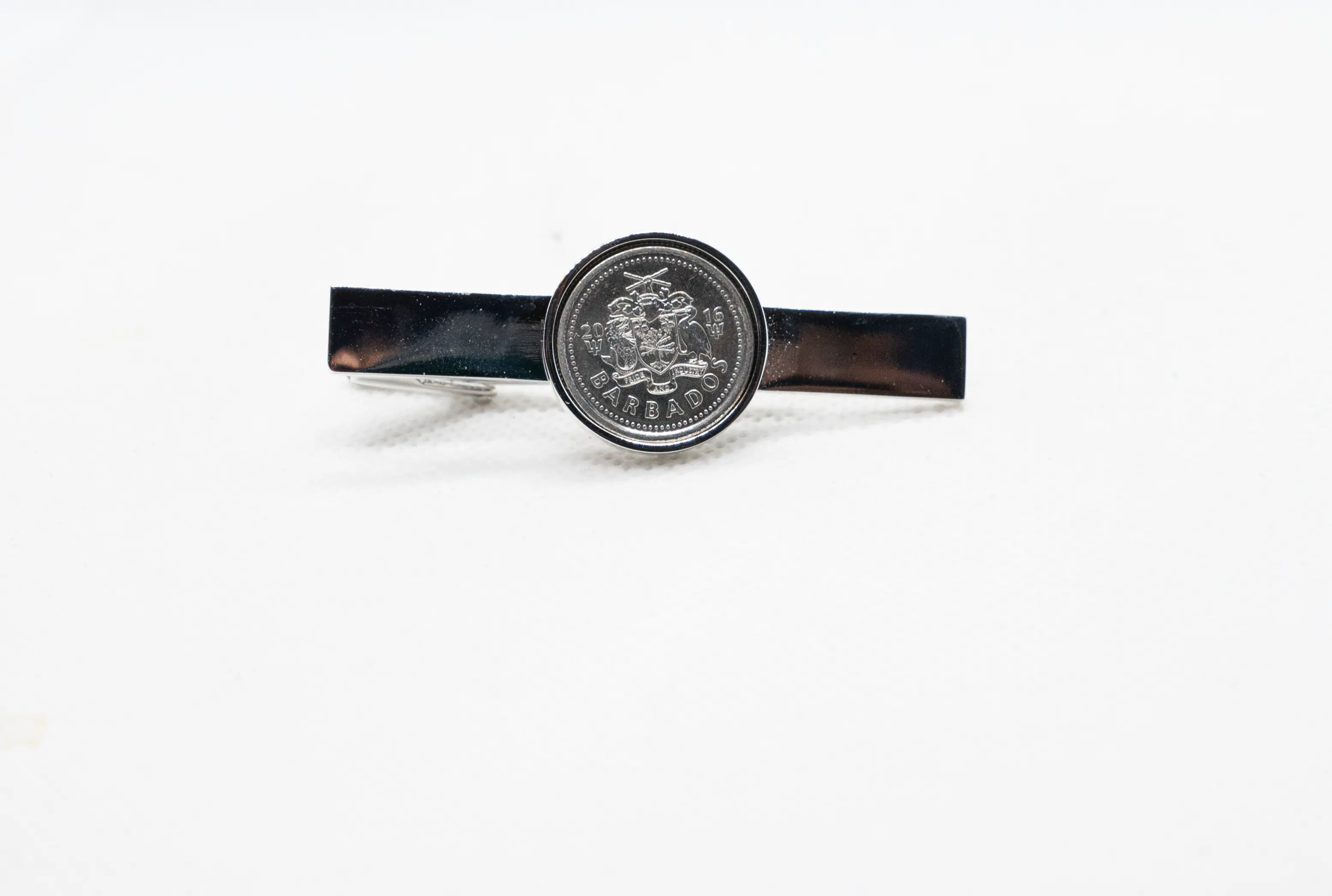 Barbados 10 Cent Tie Clips