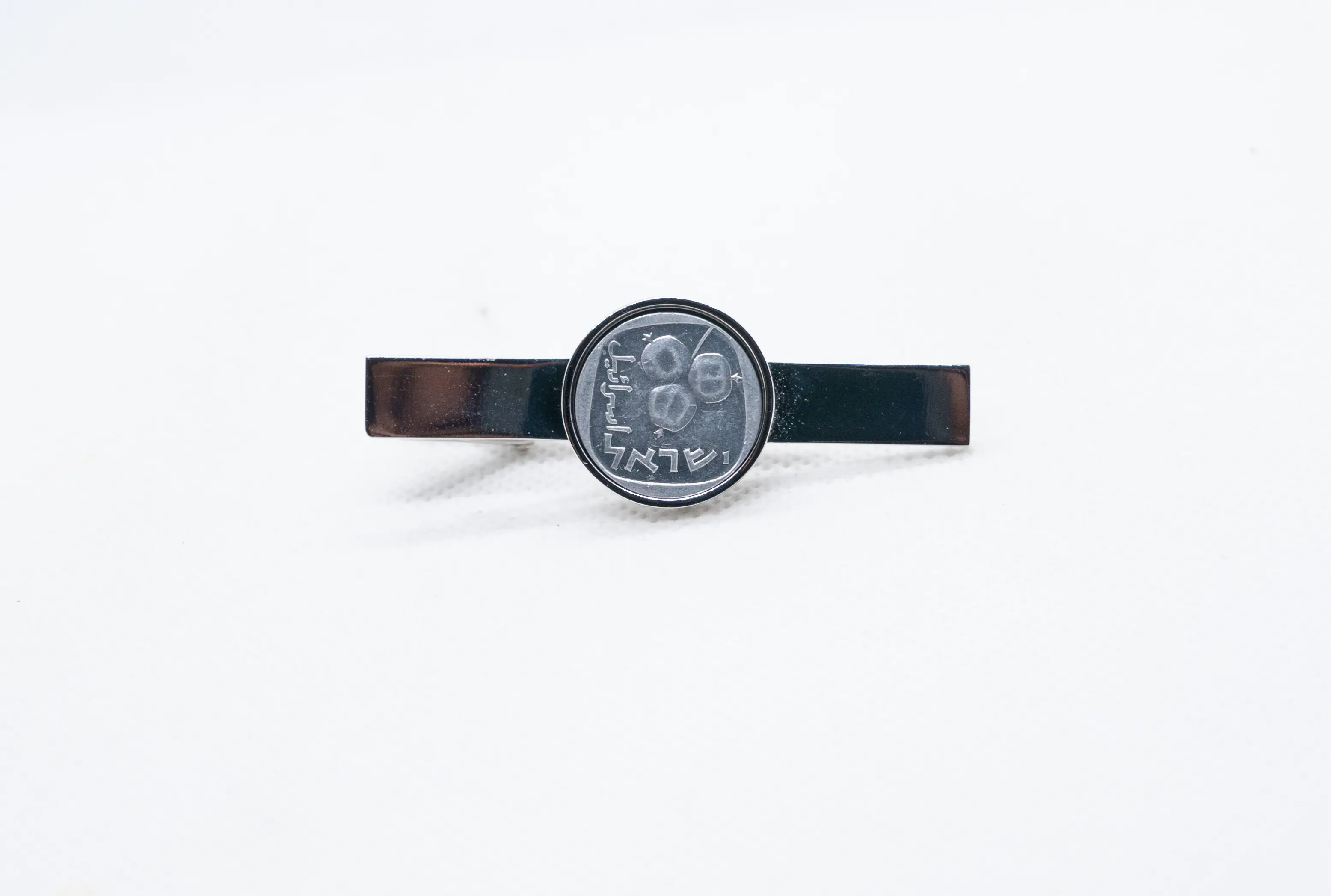 Israel 5 Agorot Tie Clips