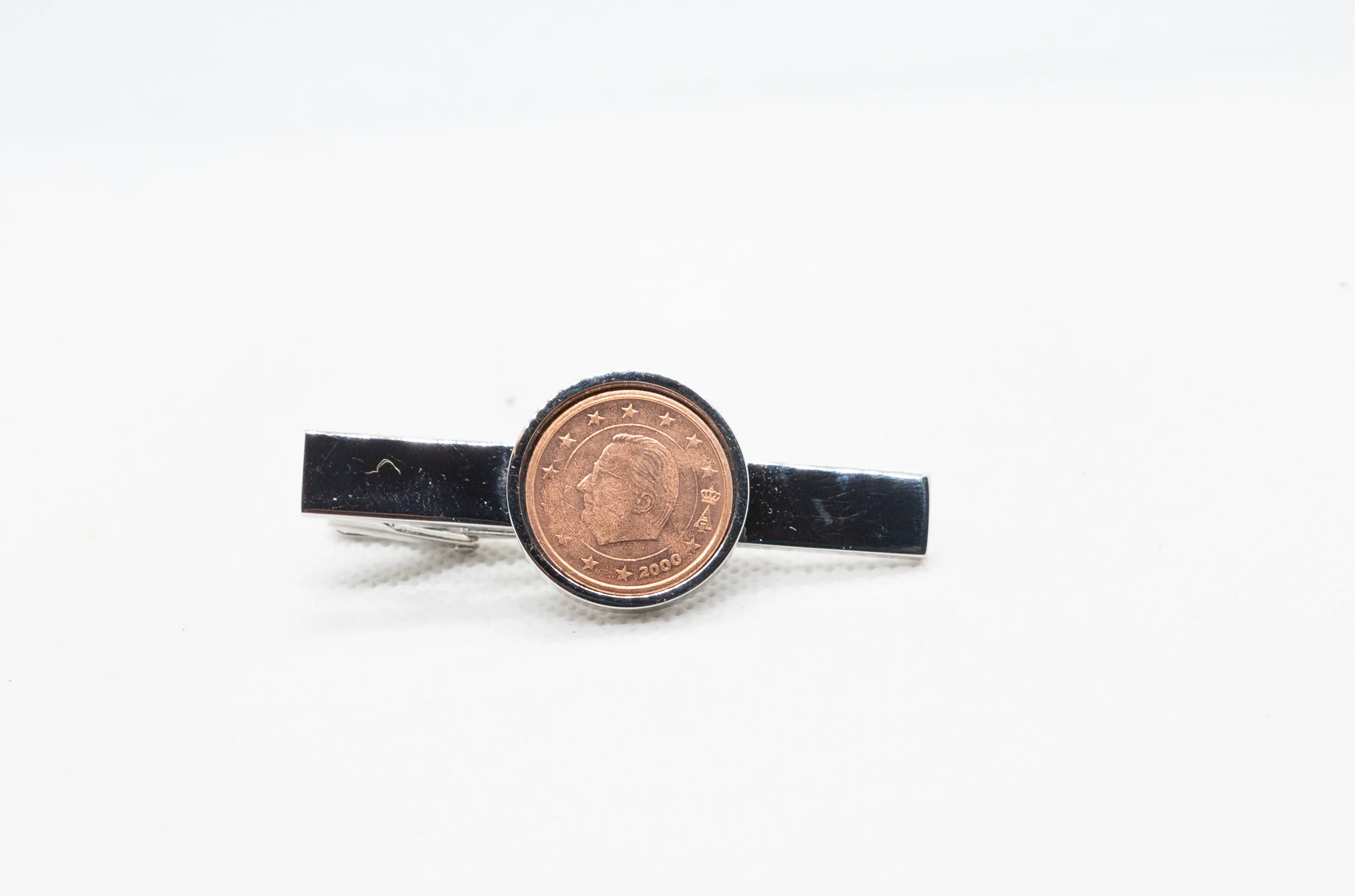 Belgium 5 Cent Euro Tie Clips