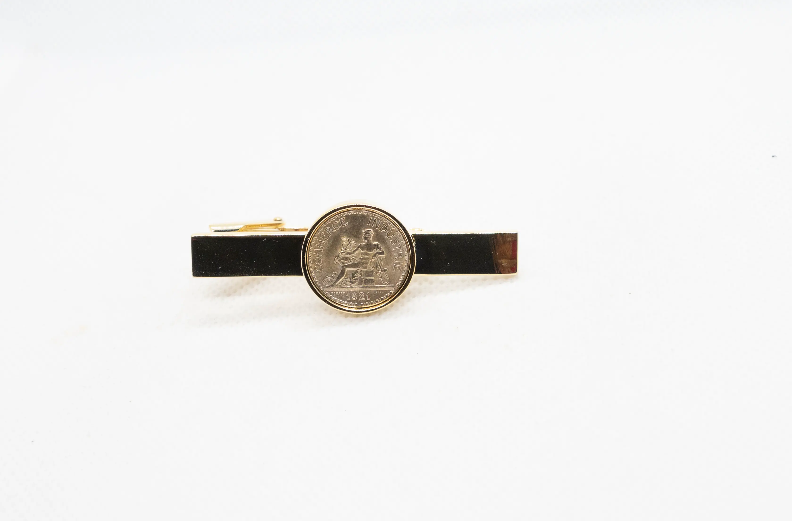France 50 Centimes  Tie Clips