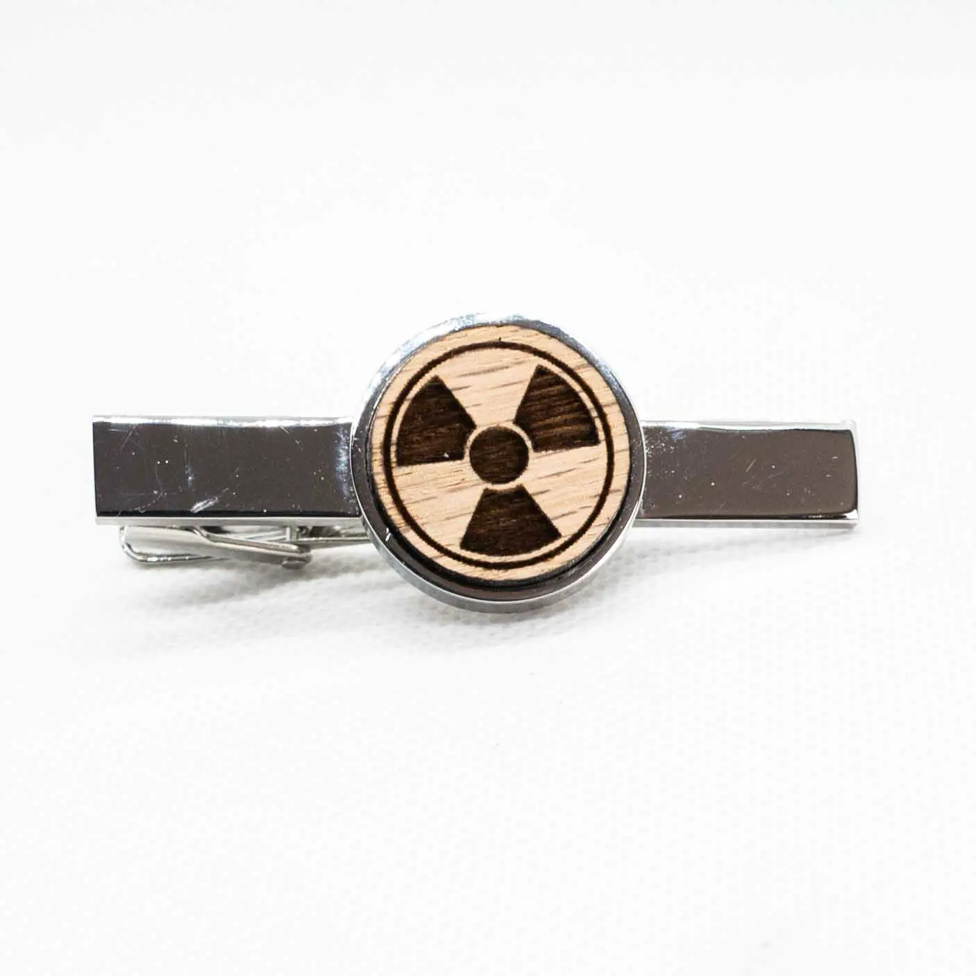 Radiation Warning Tie Clips