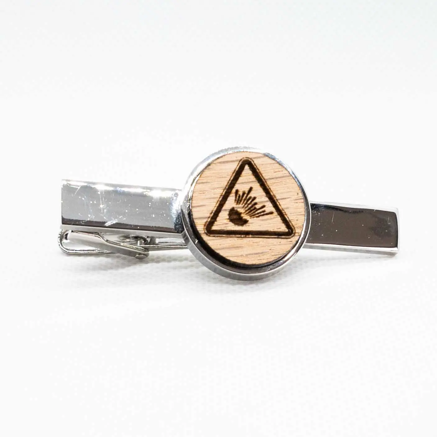 Risk of Explosion Warning Tie Clips