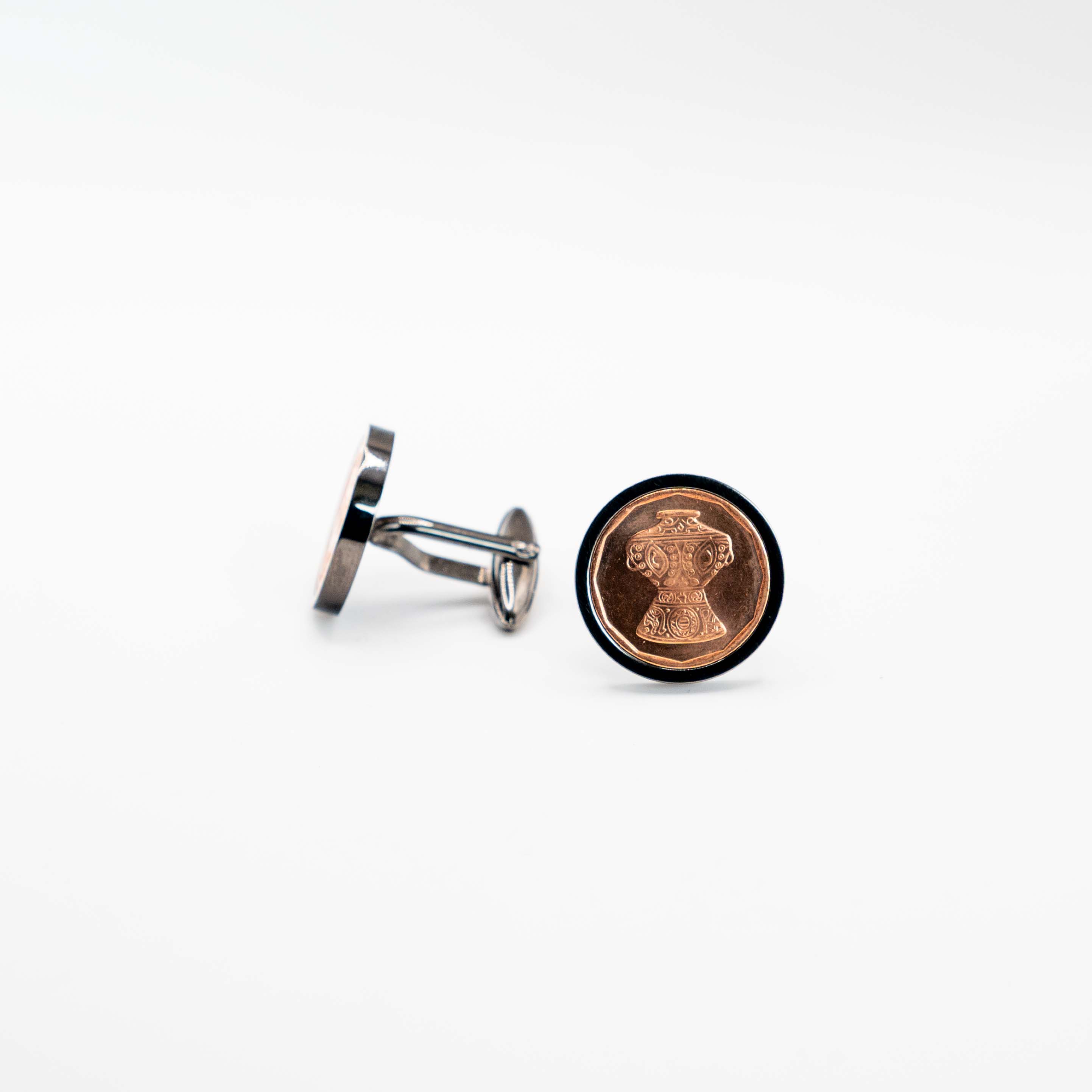 Egypt 5 Qirsh Coin Cufflinks