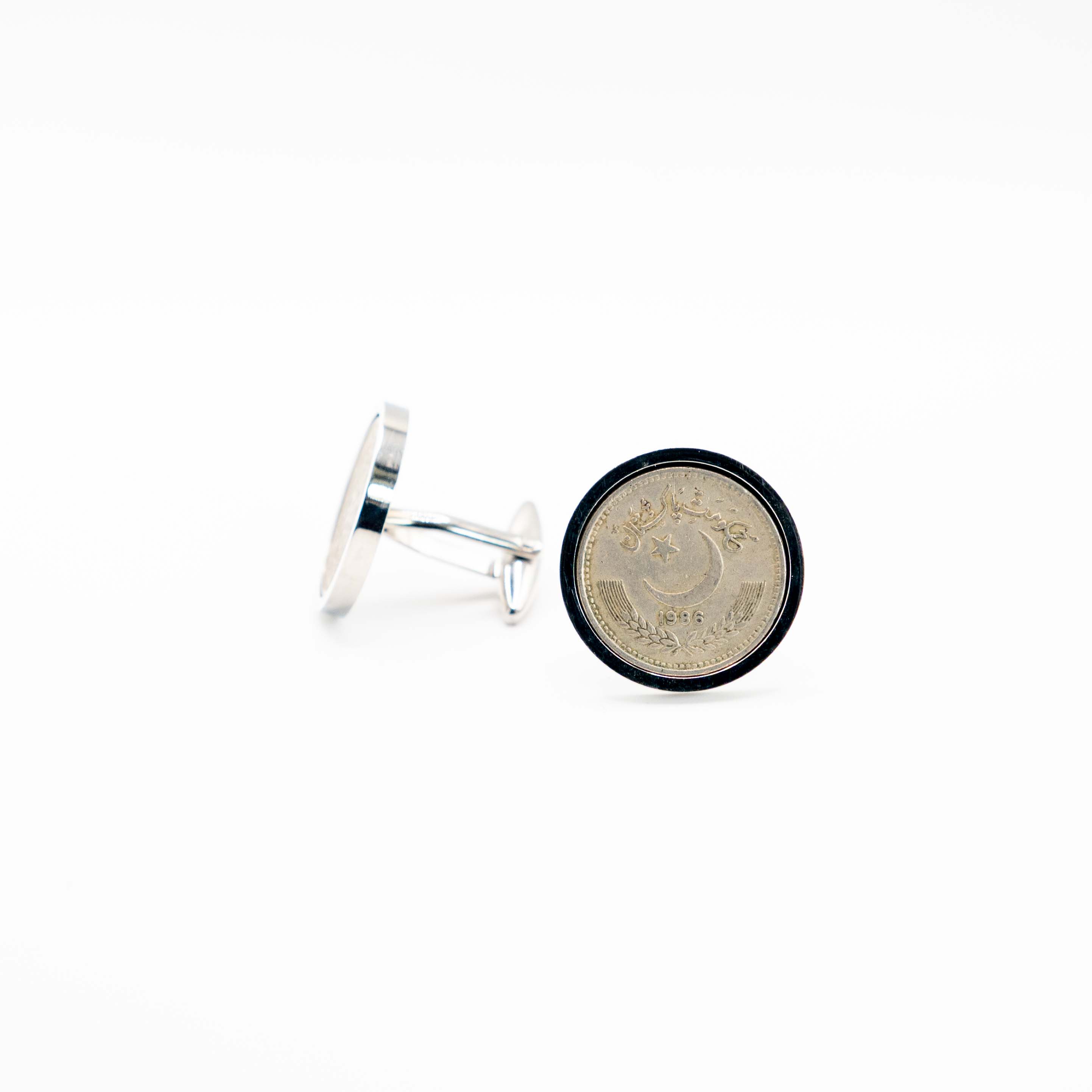 Pakistan 50 Paisa  Coin Cufflinks