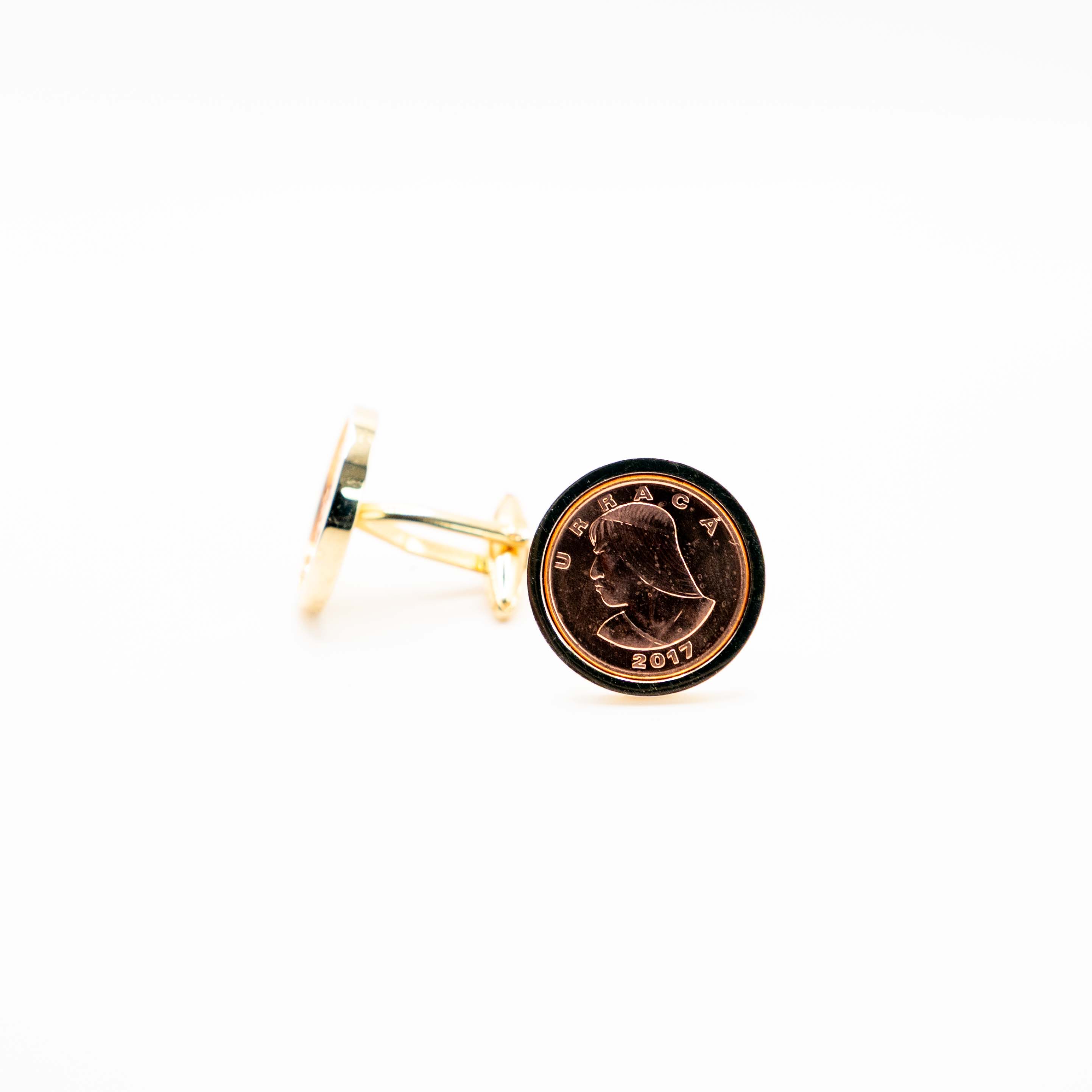 Panama 1 Centesimo Coin Cufflinks