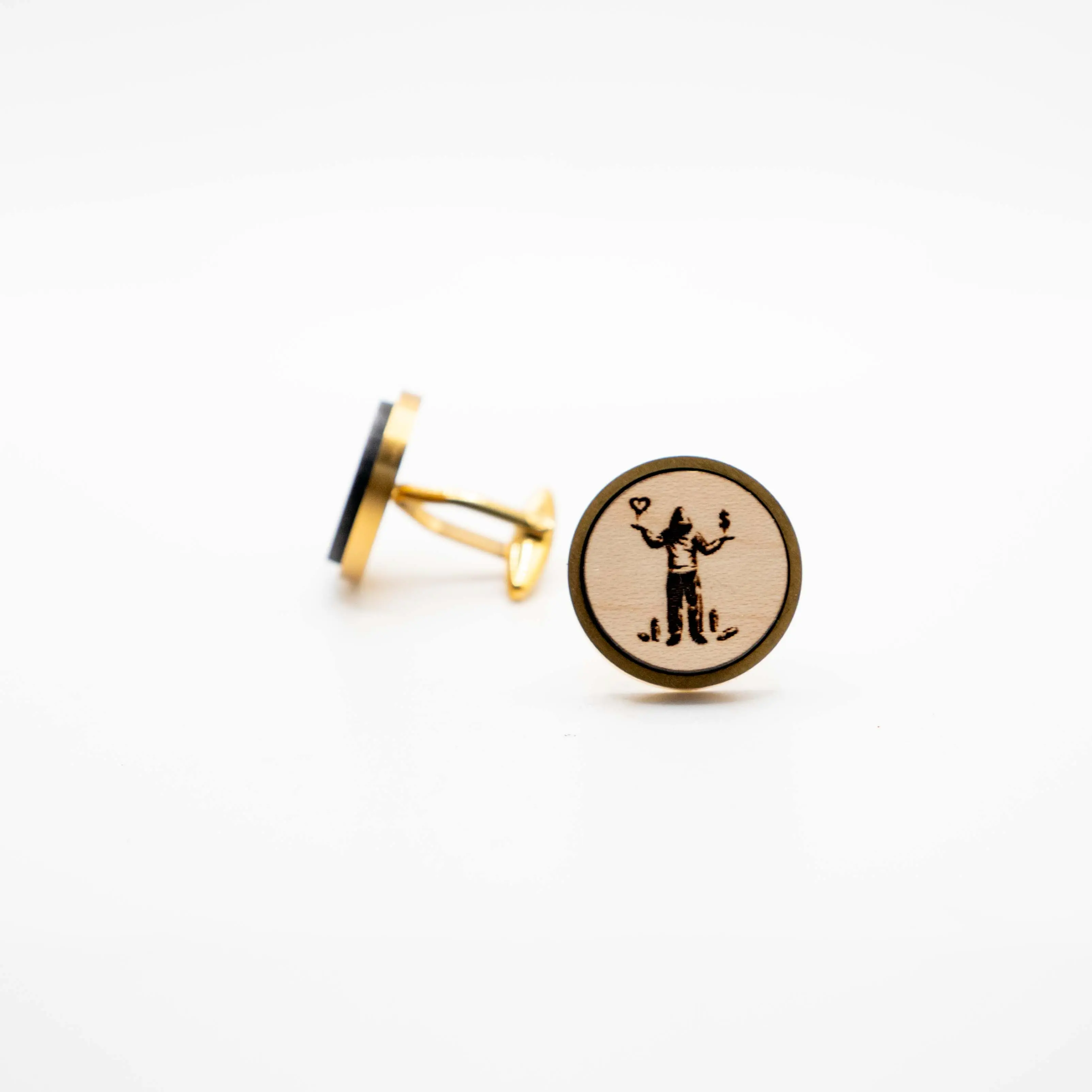 Banksy's Love over Money Cufflinks